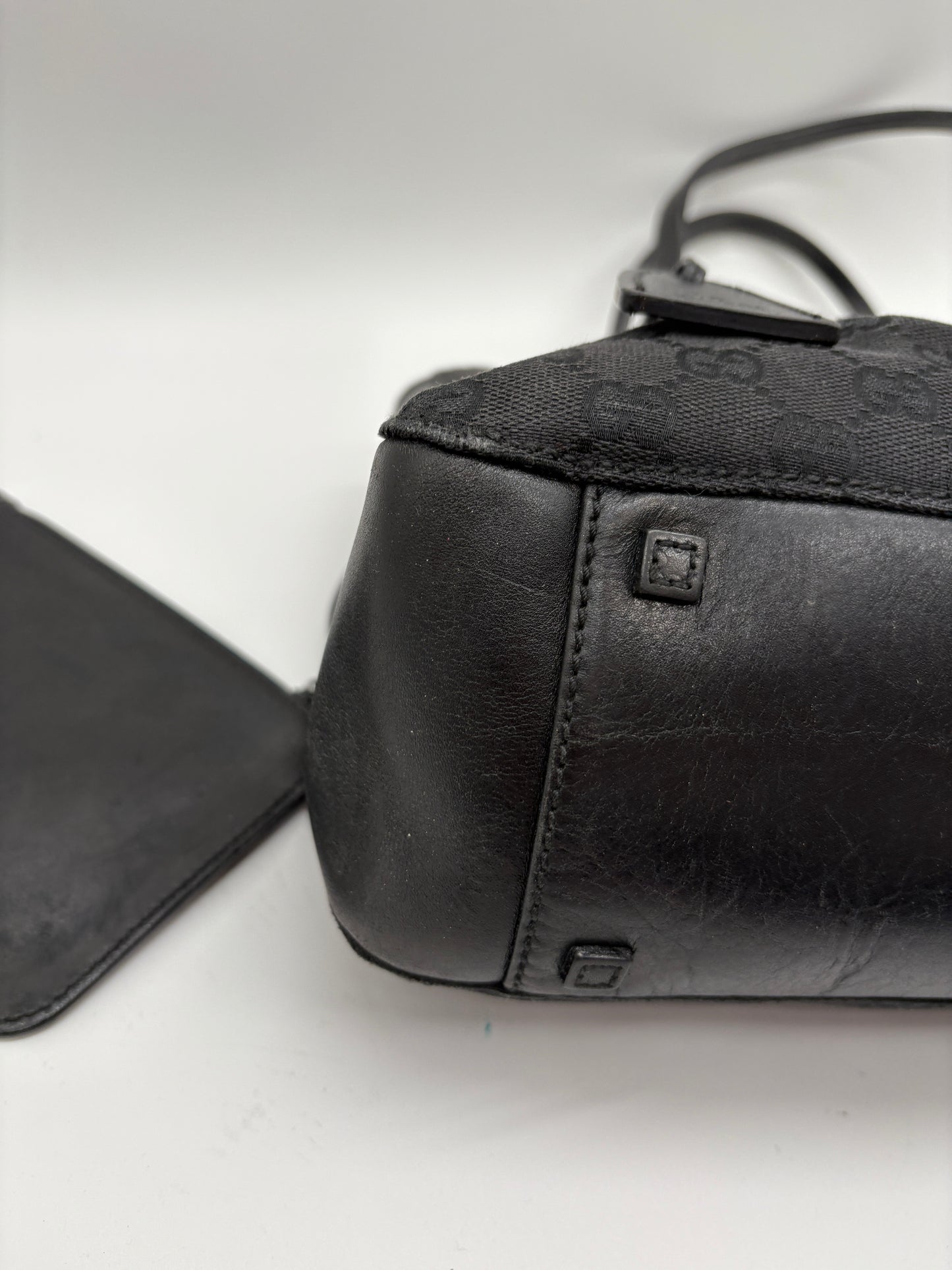 Gucci GG Monogram Canvas Handtasche Schwarz