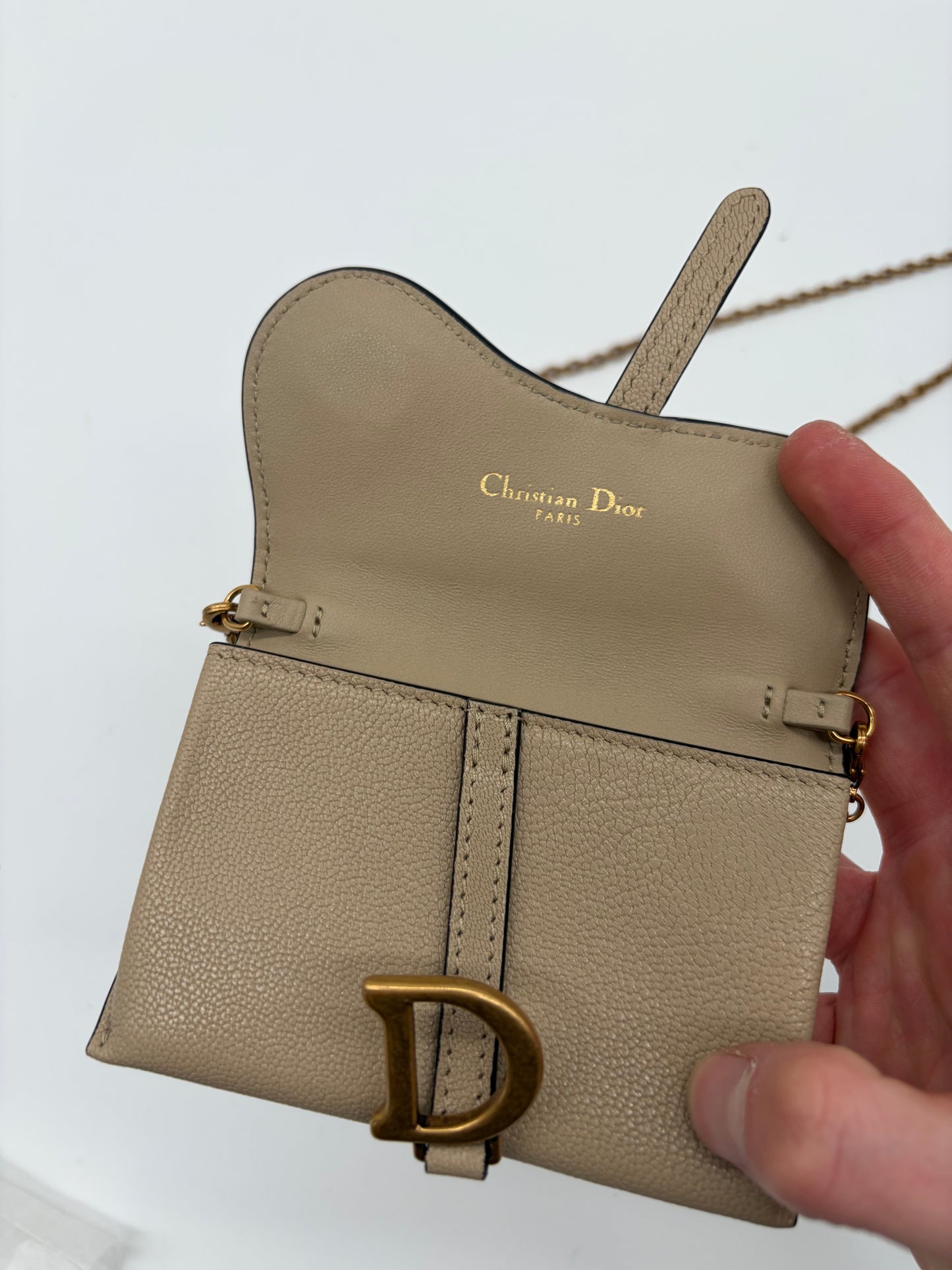 Dior Saddle Nano Portemonnaie Wallet on Chain