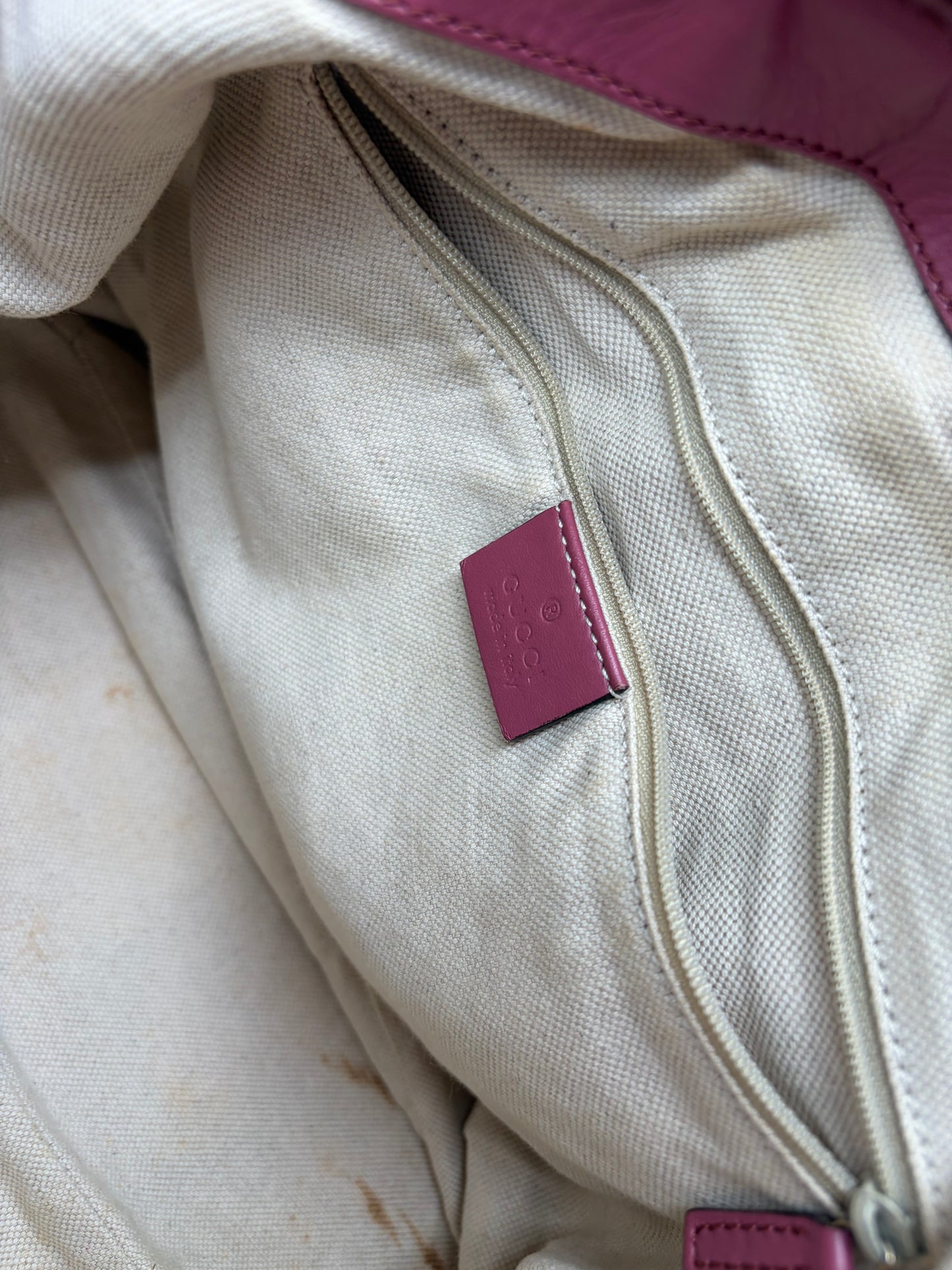 Gucci Sukey Tote GG Canvas Vintage – Rosa/Beige