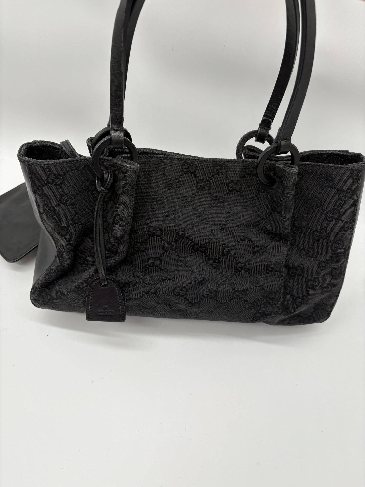 Gucci GG Monogram Canvas Handtasche Schwarz