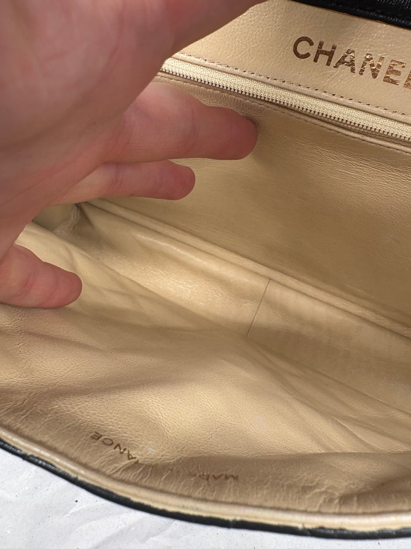 Chanel Timeless / Classique Double Face Flip Bag Black Matelassé Leather Jumbo