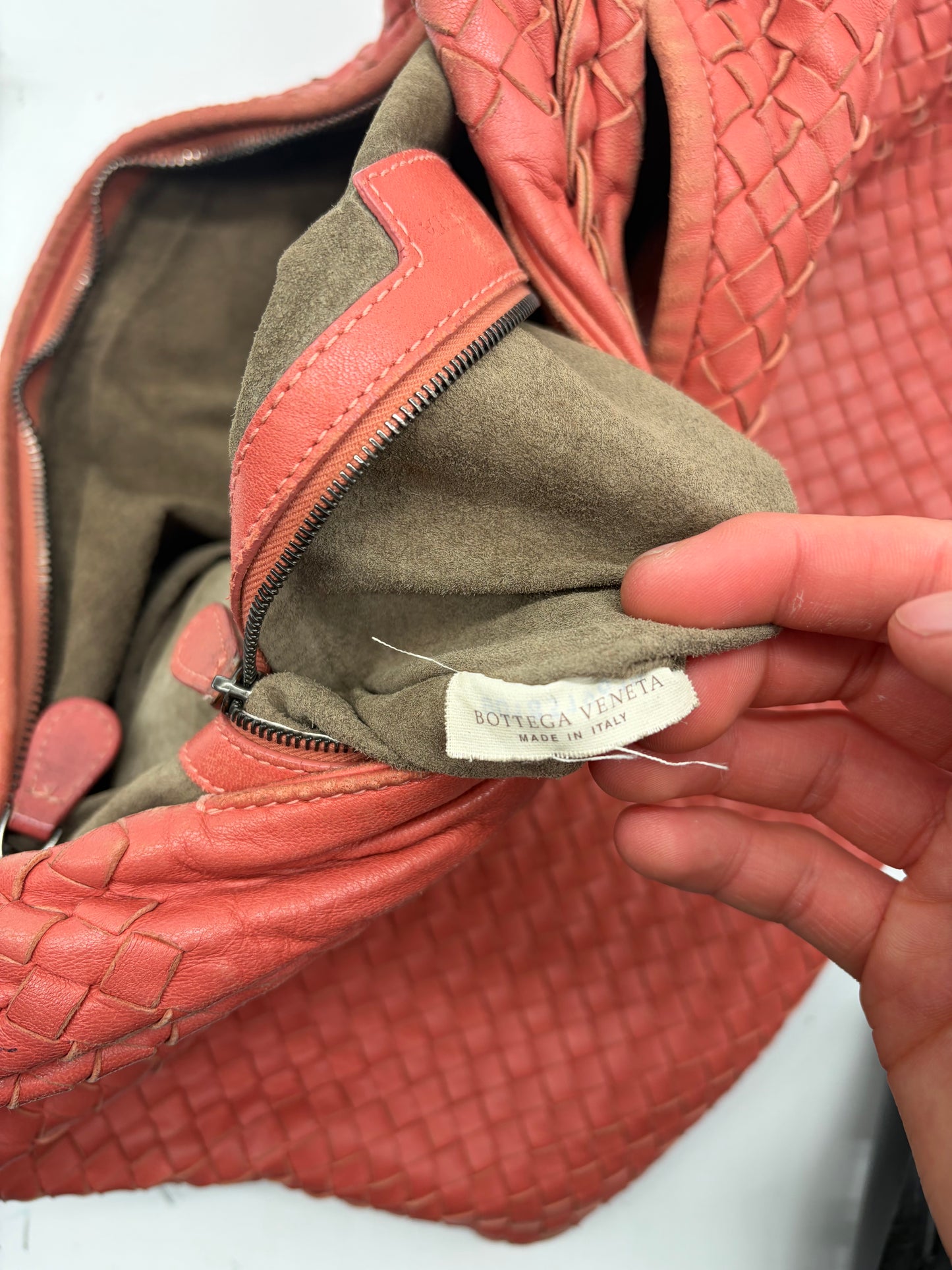 Bottega Veneta Intrecciato Hobo Leder-Handtasche