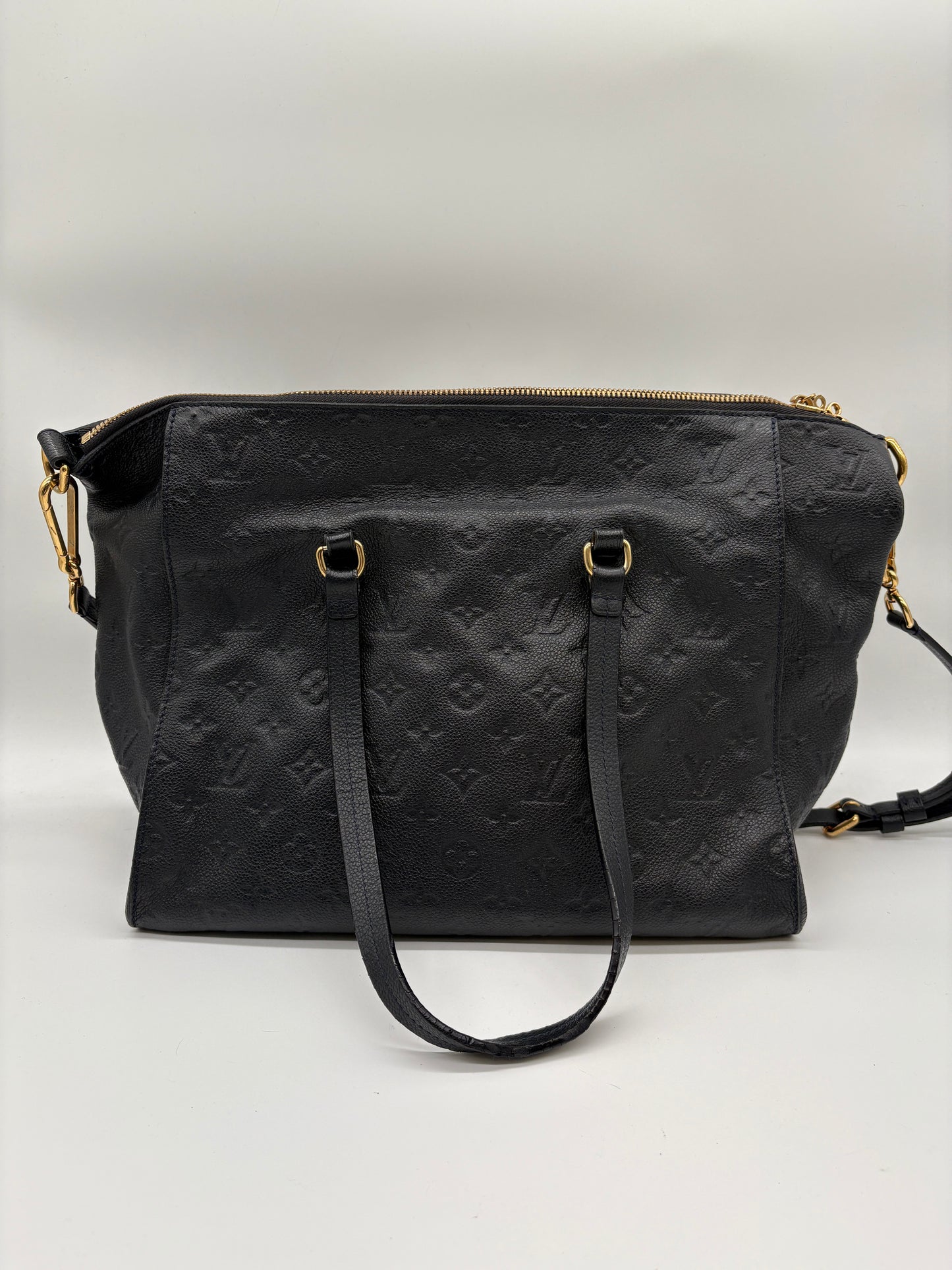 Louis Vuitton Lumineuse Empreinte PM Monogram Tasche (Navy Schwarze Vintage Designer Handtasche)