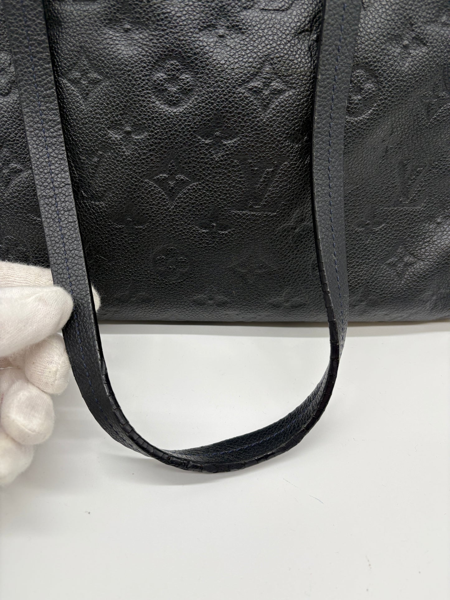 Louis Vuitton Lumineuse Empreinte PM Monogram Tasche (Navy Schwarze Vintage Designer Handtasche)