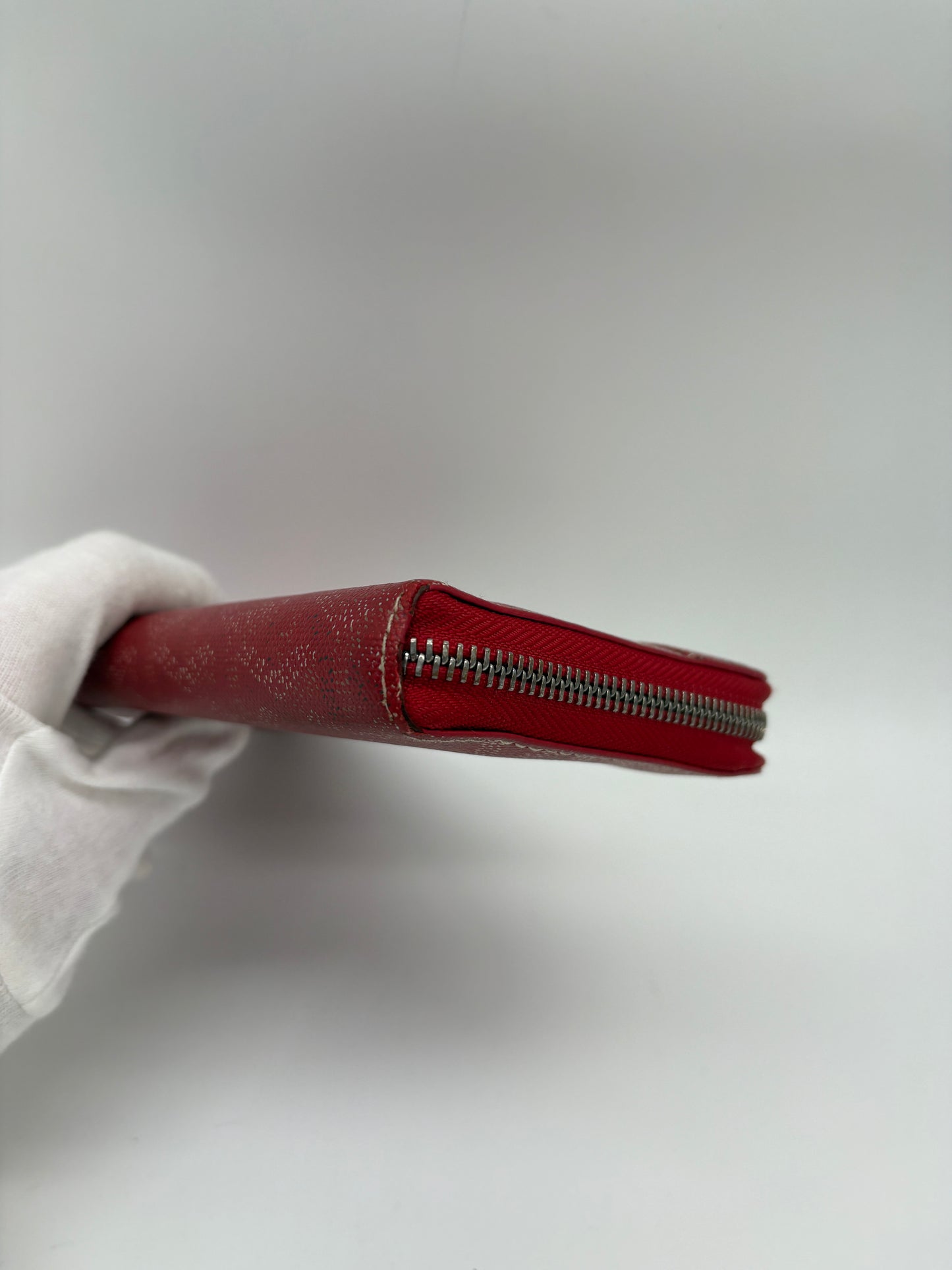 Goyard Designer Leder Geldbörse (Chevron Matignon Portmonee rot)