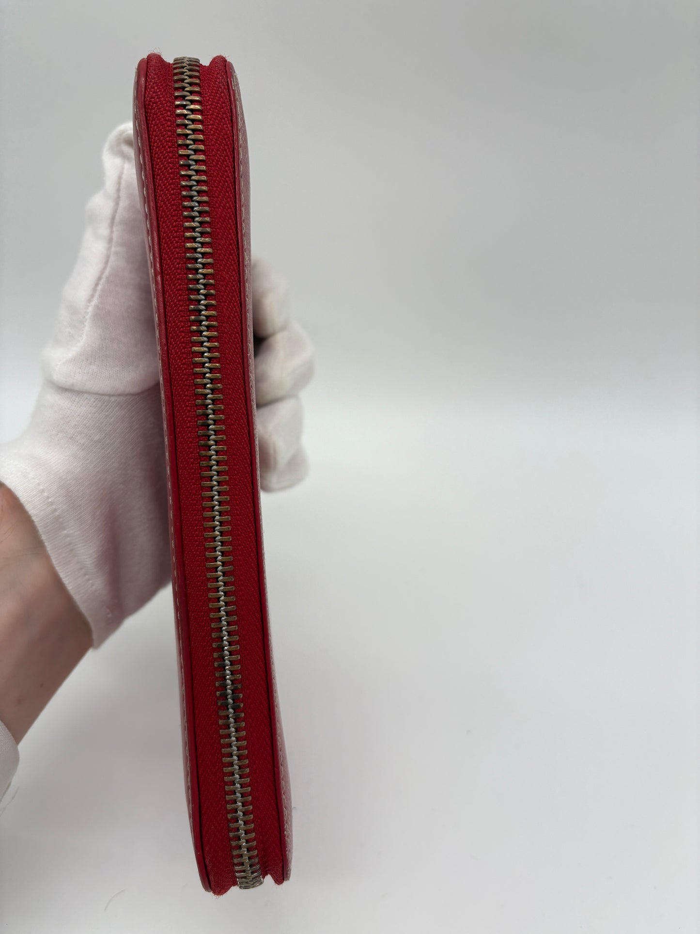 Goyard Designer Leder Geldbörse (Chevron Matignon Portmonee rot)