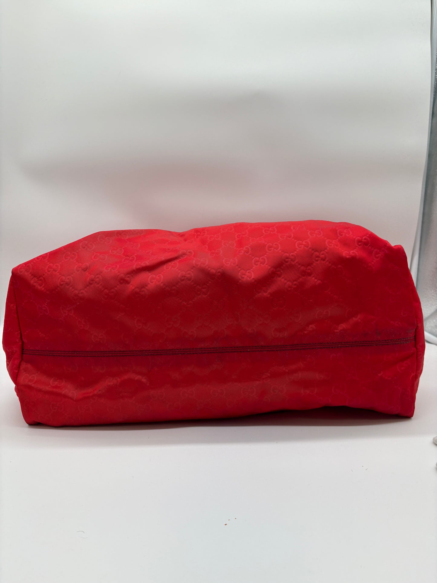 Gucci Shopping Tragetasche ( GG Monogram Nylon Shopper rot 286198)
