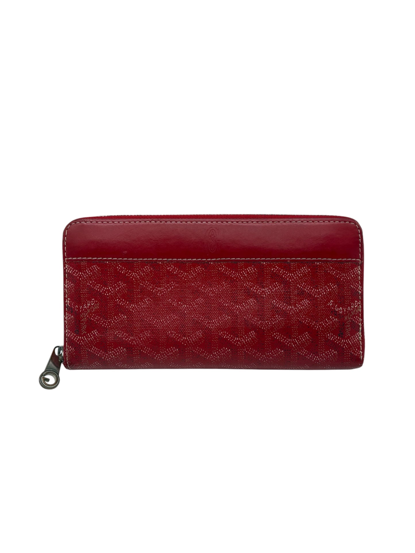 Goyard Designer Leder Geldbörse (Chevron Matignon Portmonee rot)