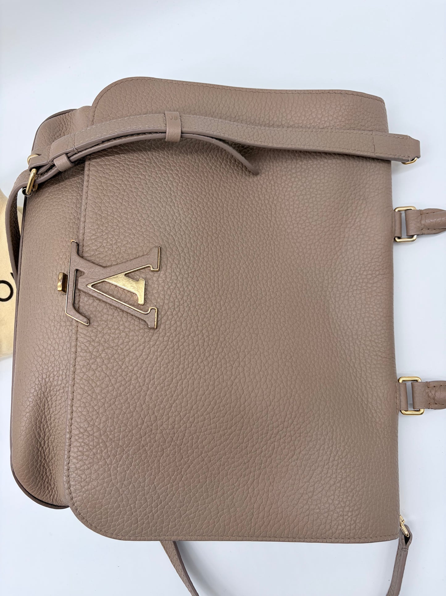 Louis Vuitton Volta Beige Top Handle Crossbody Bag