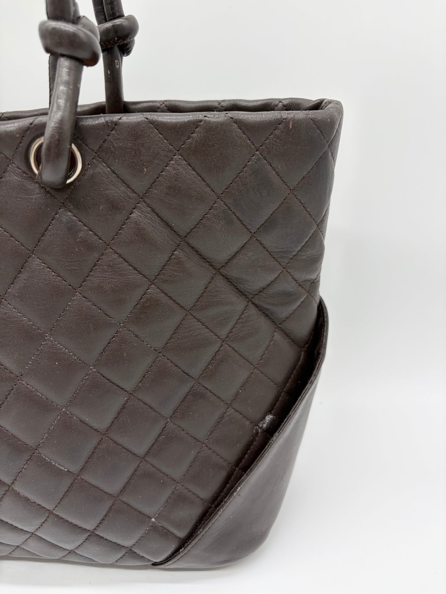 Chanel Cambon Tote Bag braune Shopping Handtasche