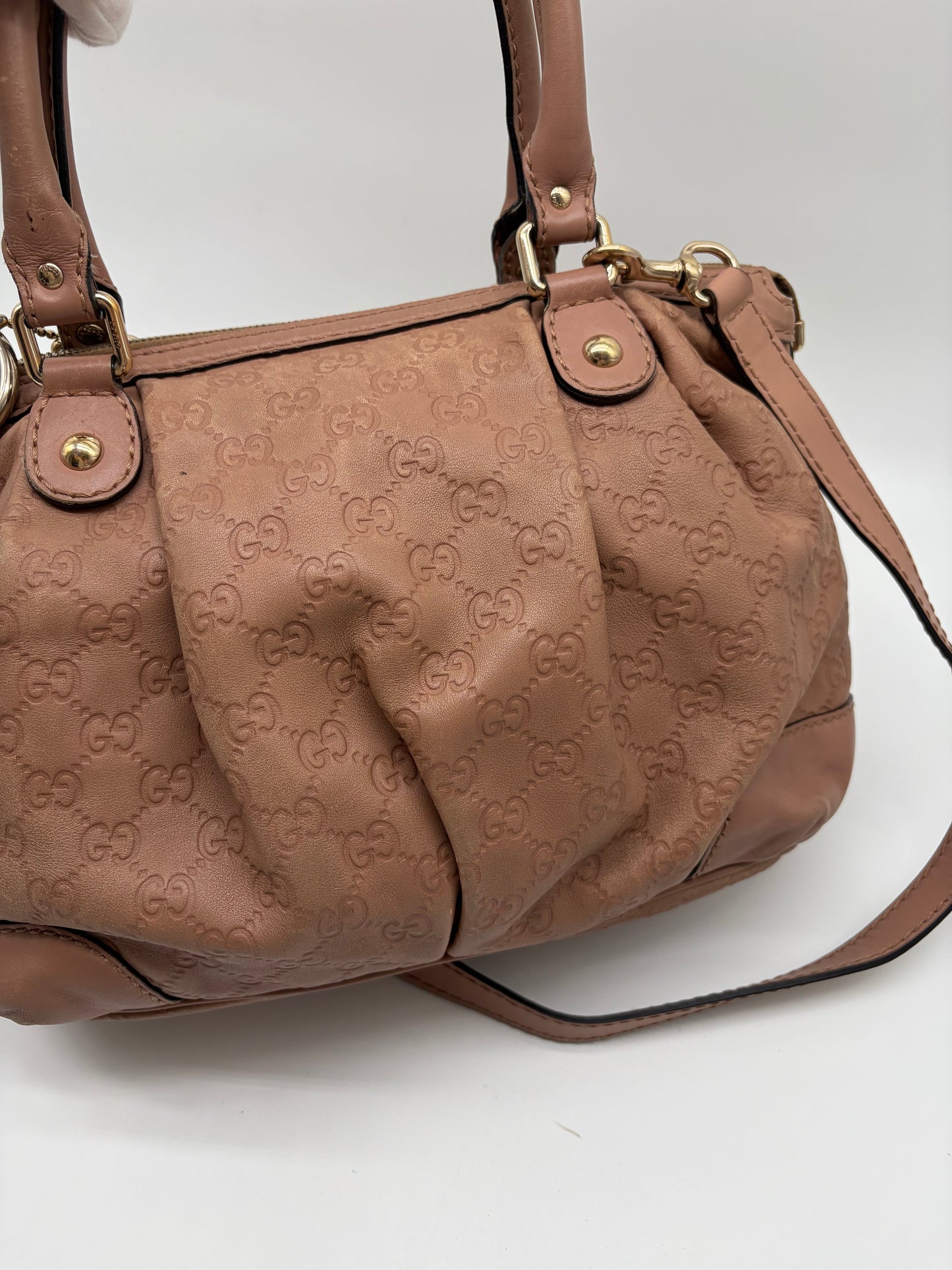 Gucci Guccissima GG Canvas 2Way Shoulder Bag rosa