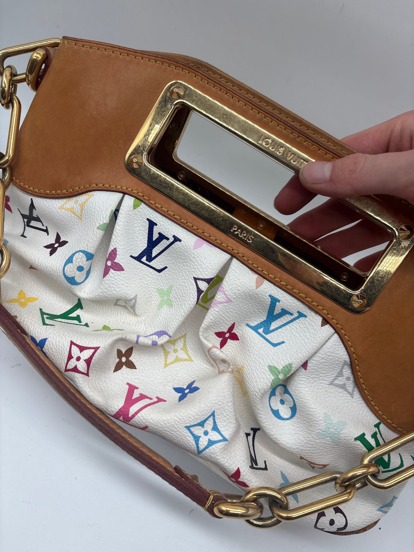 Louis Vuitton Multicolor Judy PM Handtasche x Takashi Murakami