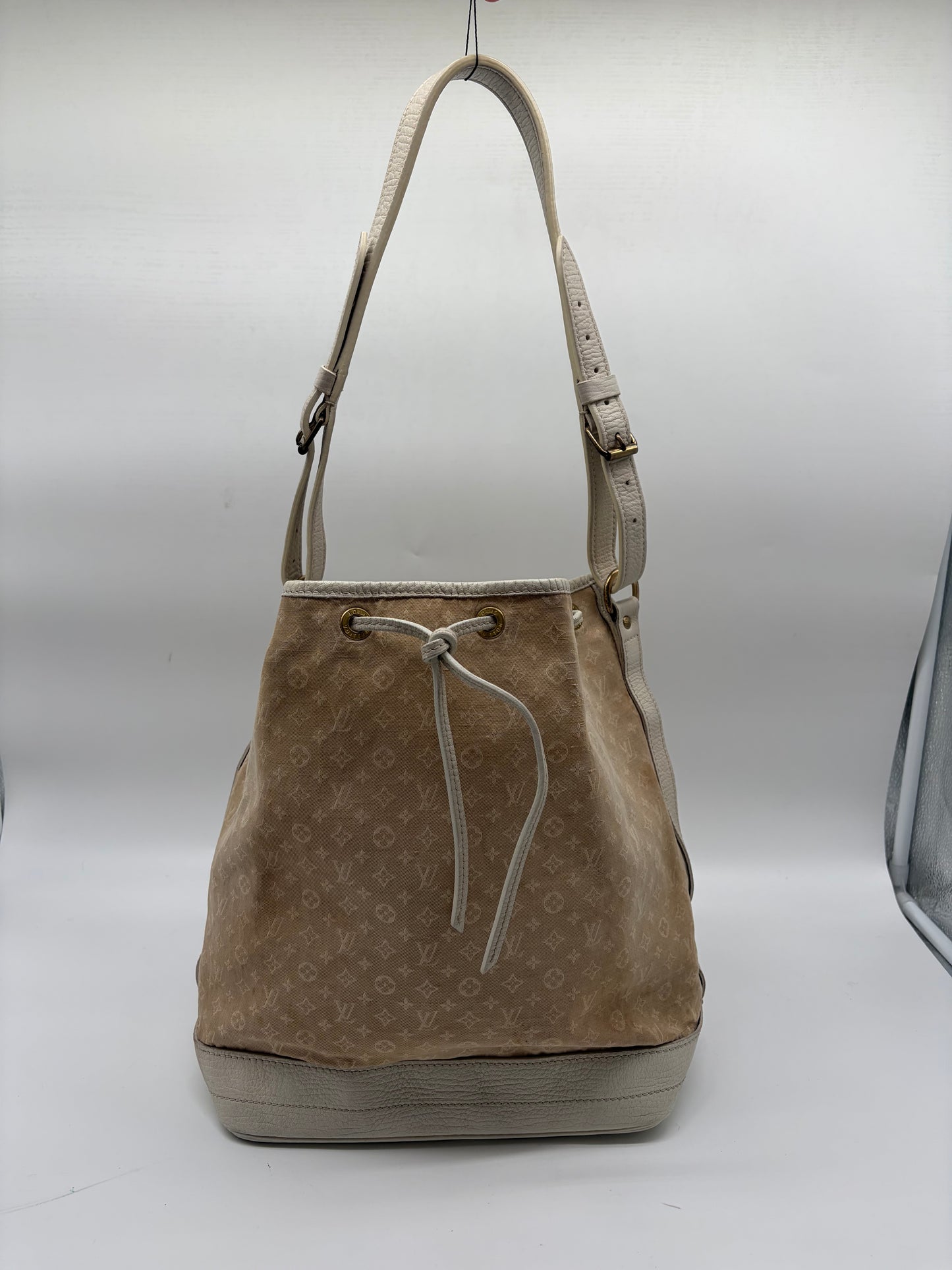 Louis Vuitton Monogram Mini Lin Noé Weiß