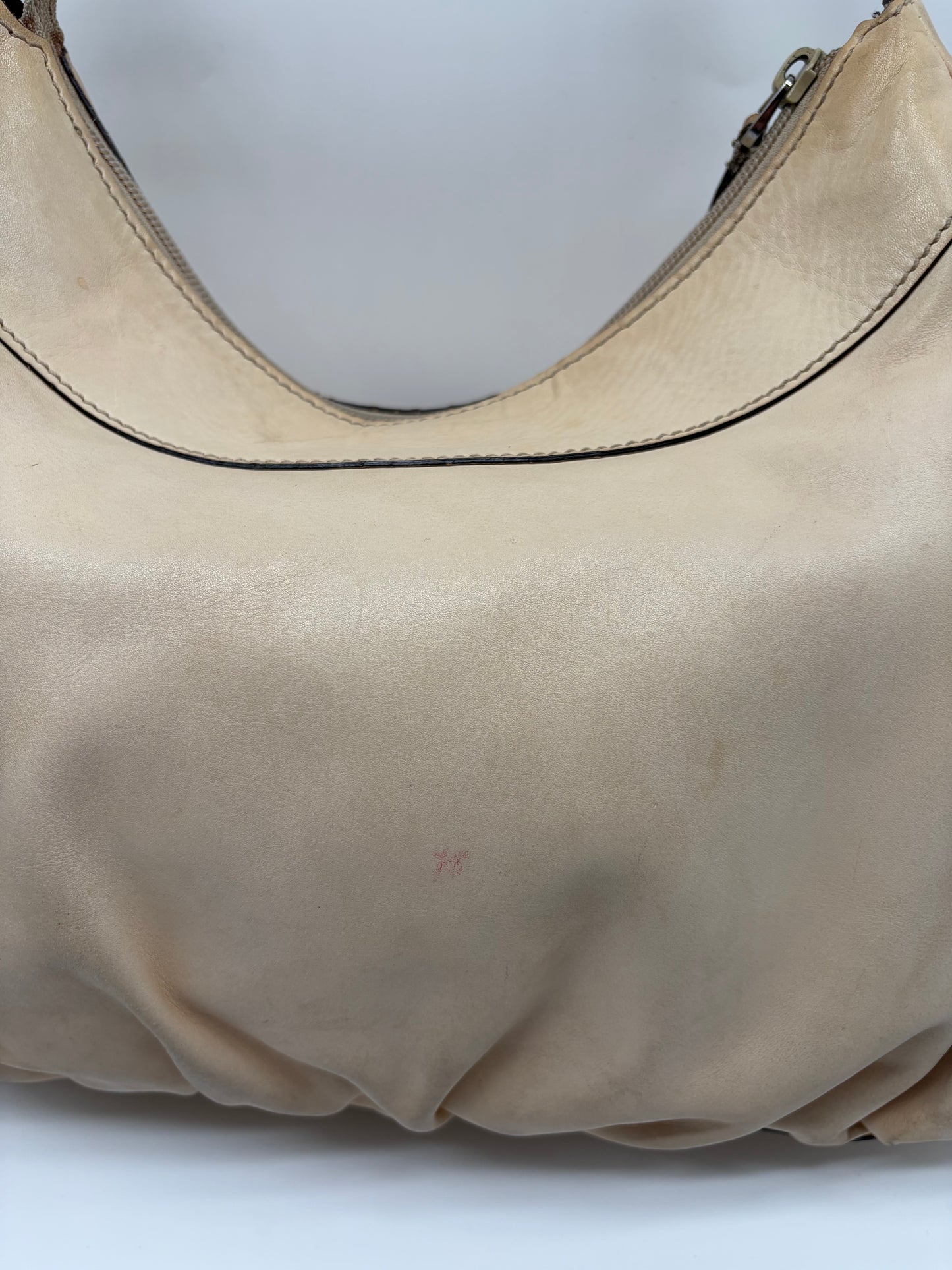Gucci Abbey D-Ring Hobo Bag Leder Beige – Vintage