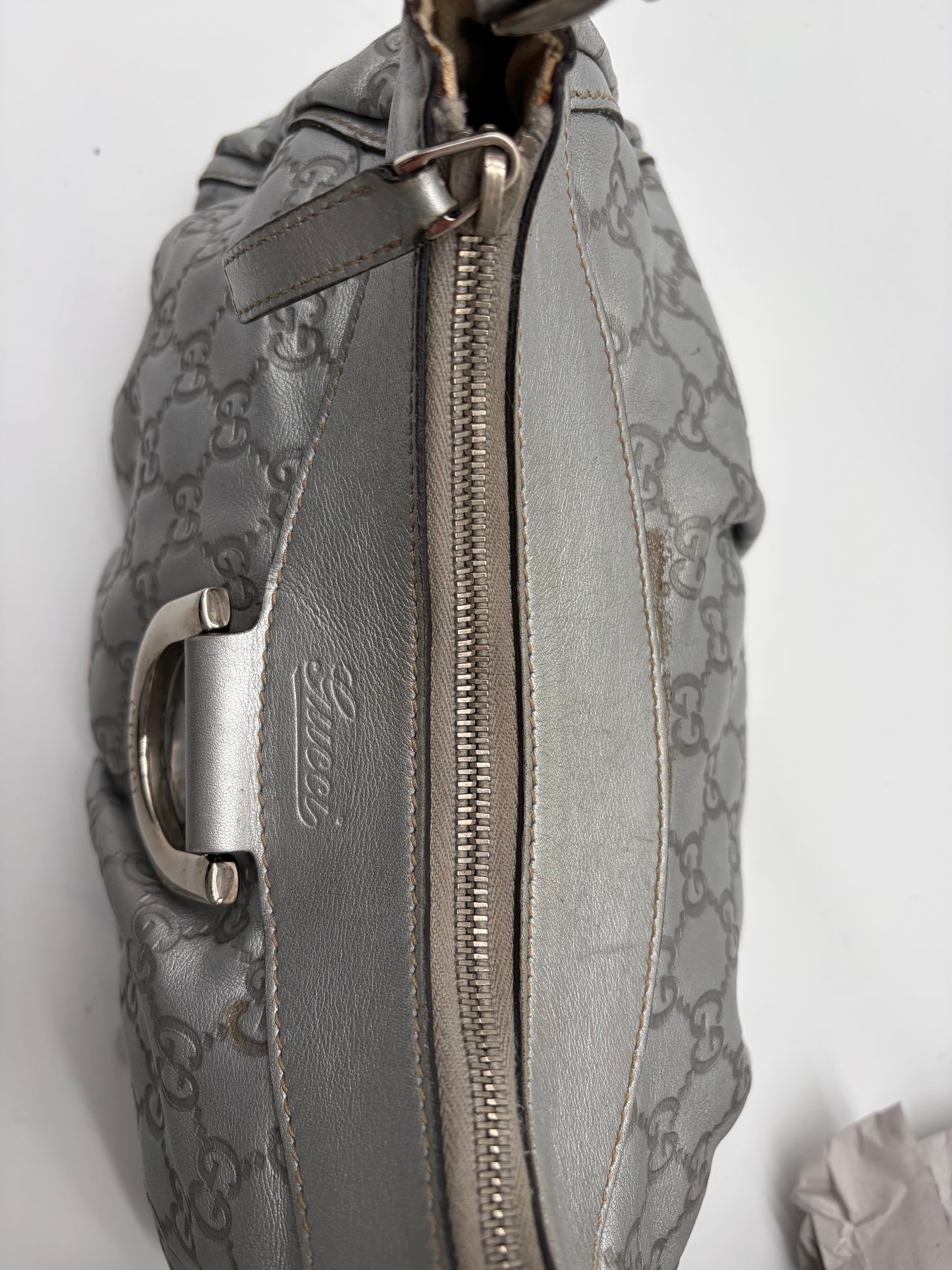 Gucci Abbey D Ring Schulterasche Silber