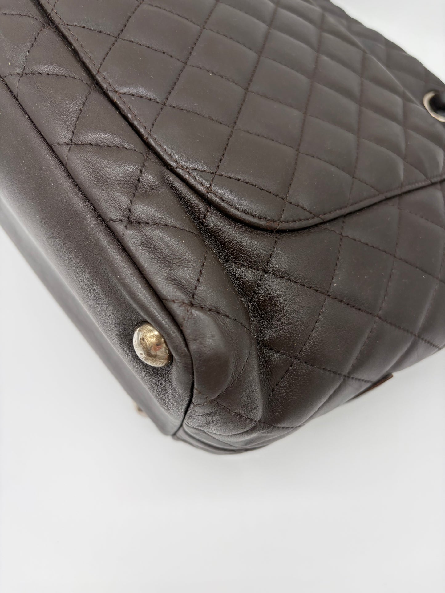 Chanel Cambon Tote Bag braune Shopping Handtasche