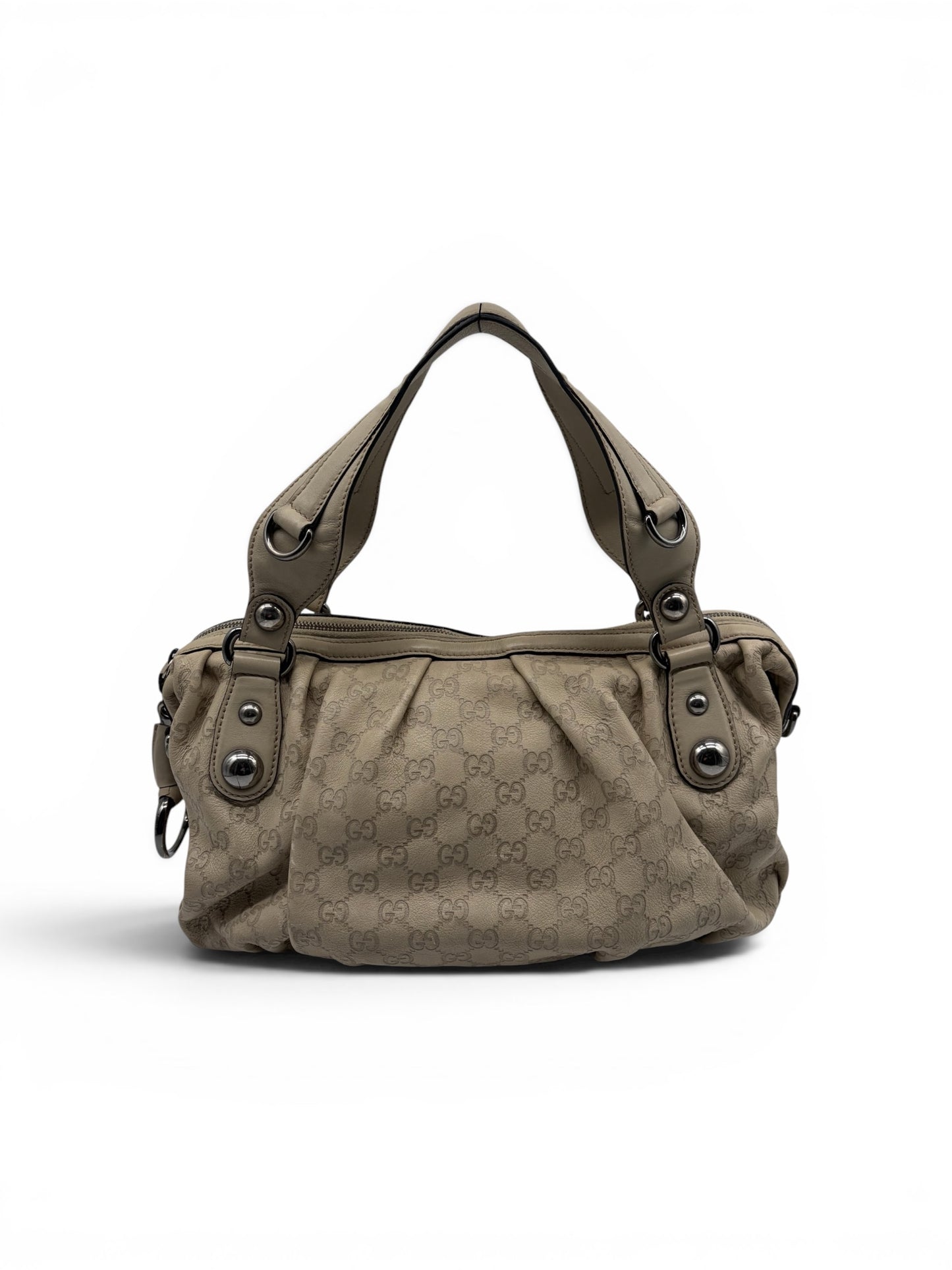 Gucci Icon Bit  Guccissima Handtasche weiß