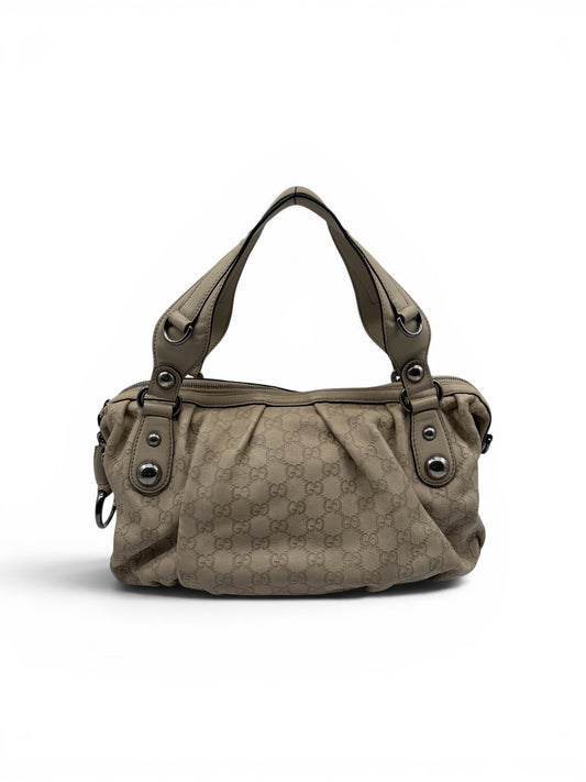 Gucci Icon Bit  Guccissima Handtasche weiß