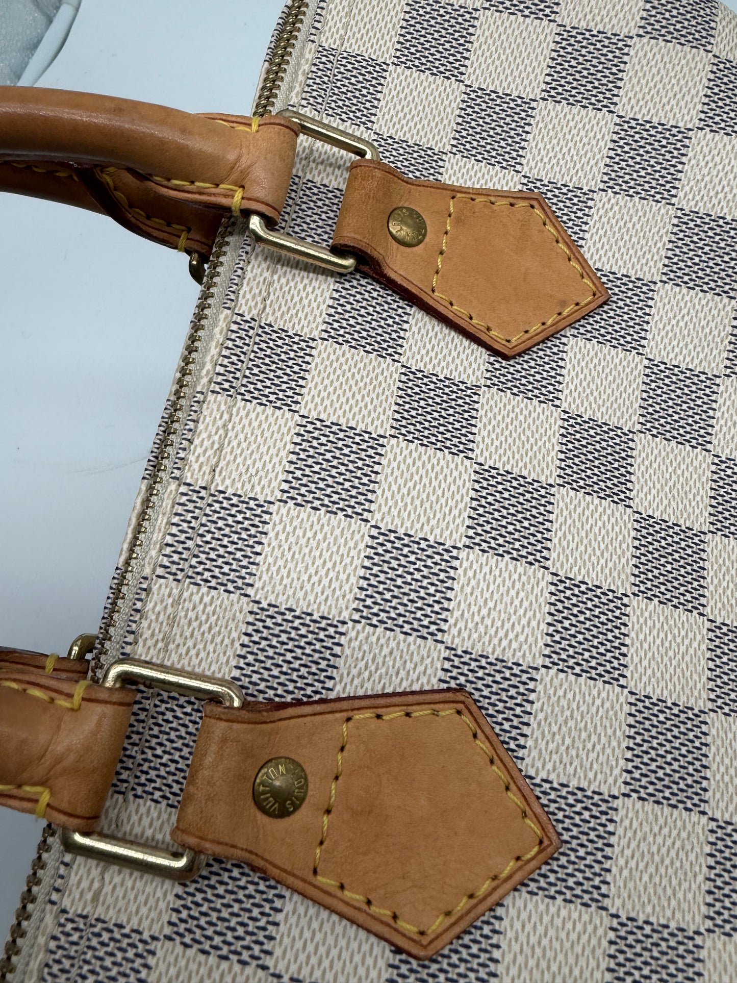 Louis Vuitton Speedy 25 Damier Azur Canvas Handtasche