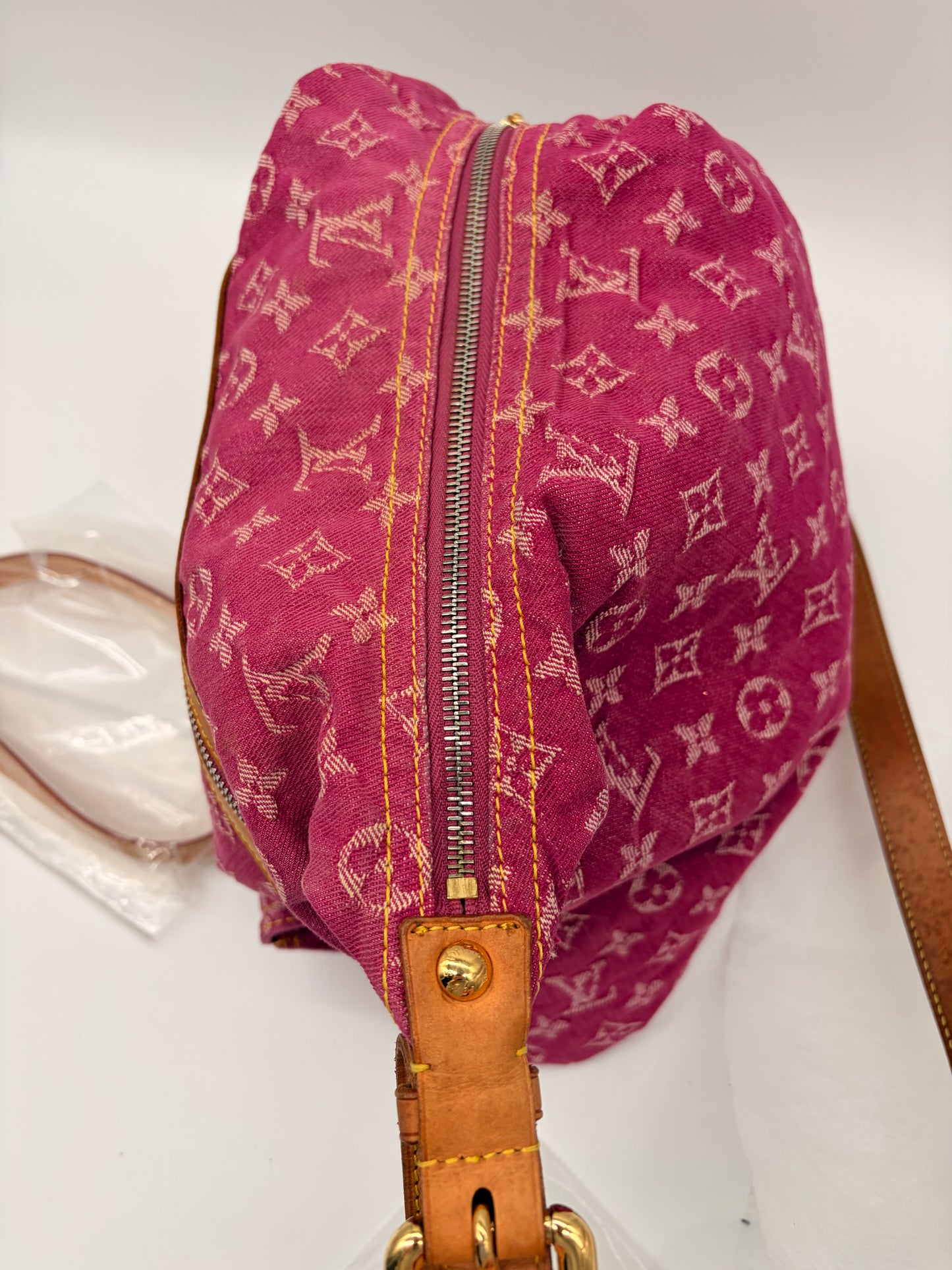 Louis Vuitton Baggy GM Monogram Denim Pink Handtasche