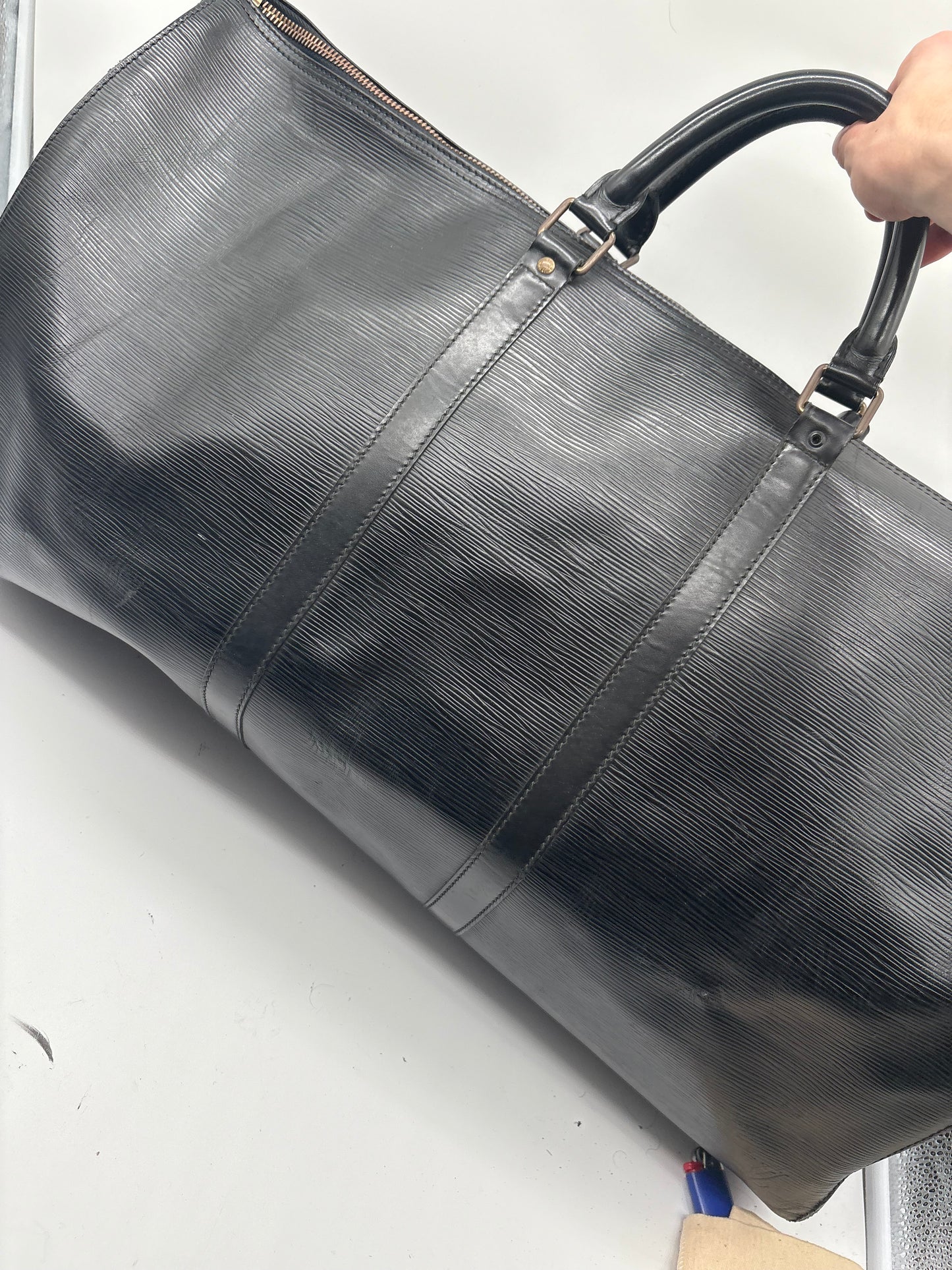 Louis Vuitton Epi Leder Keepall 60 Reisetasche Weekender