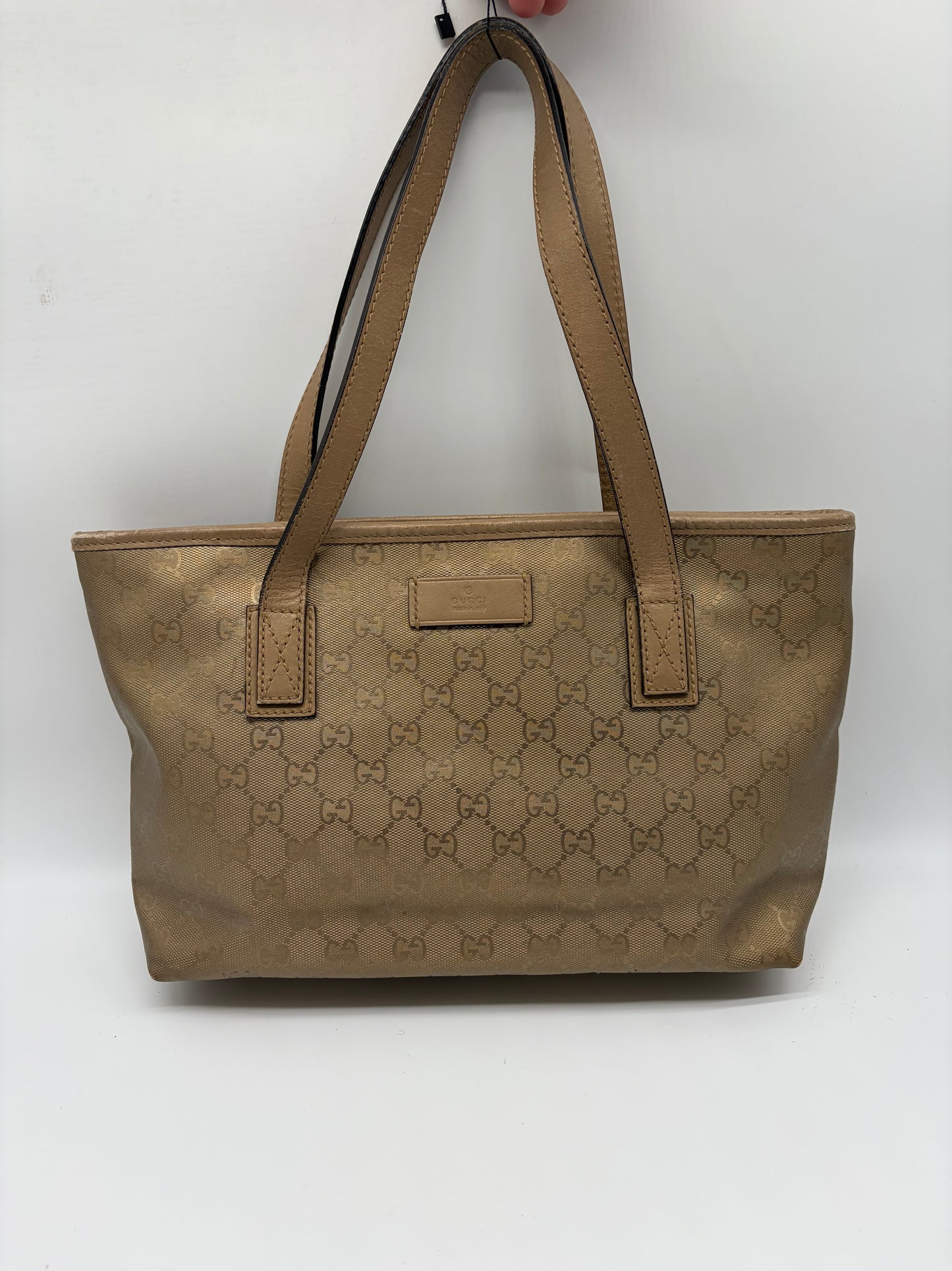 Gucci GG Imprime Canvas Joy Shopping Tasche Gold