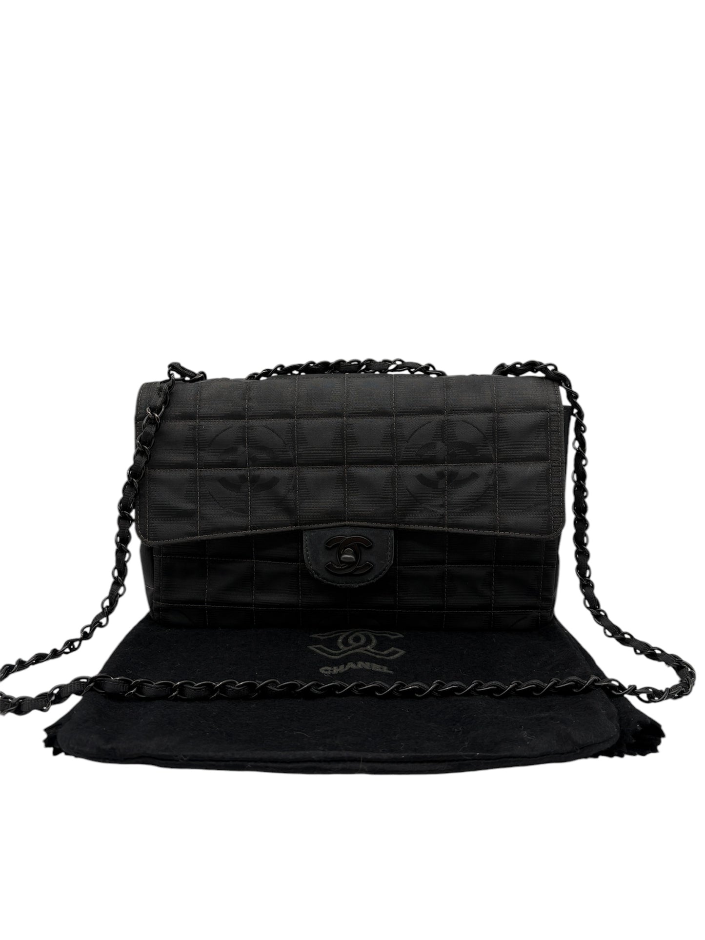 Chanel Matelasse Double Flap Travel Line (Vintage Designer Handtasche)