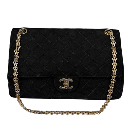 Chanel Timeless Double Flap Jersey Schultertasche
