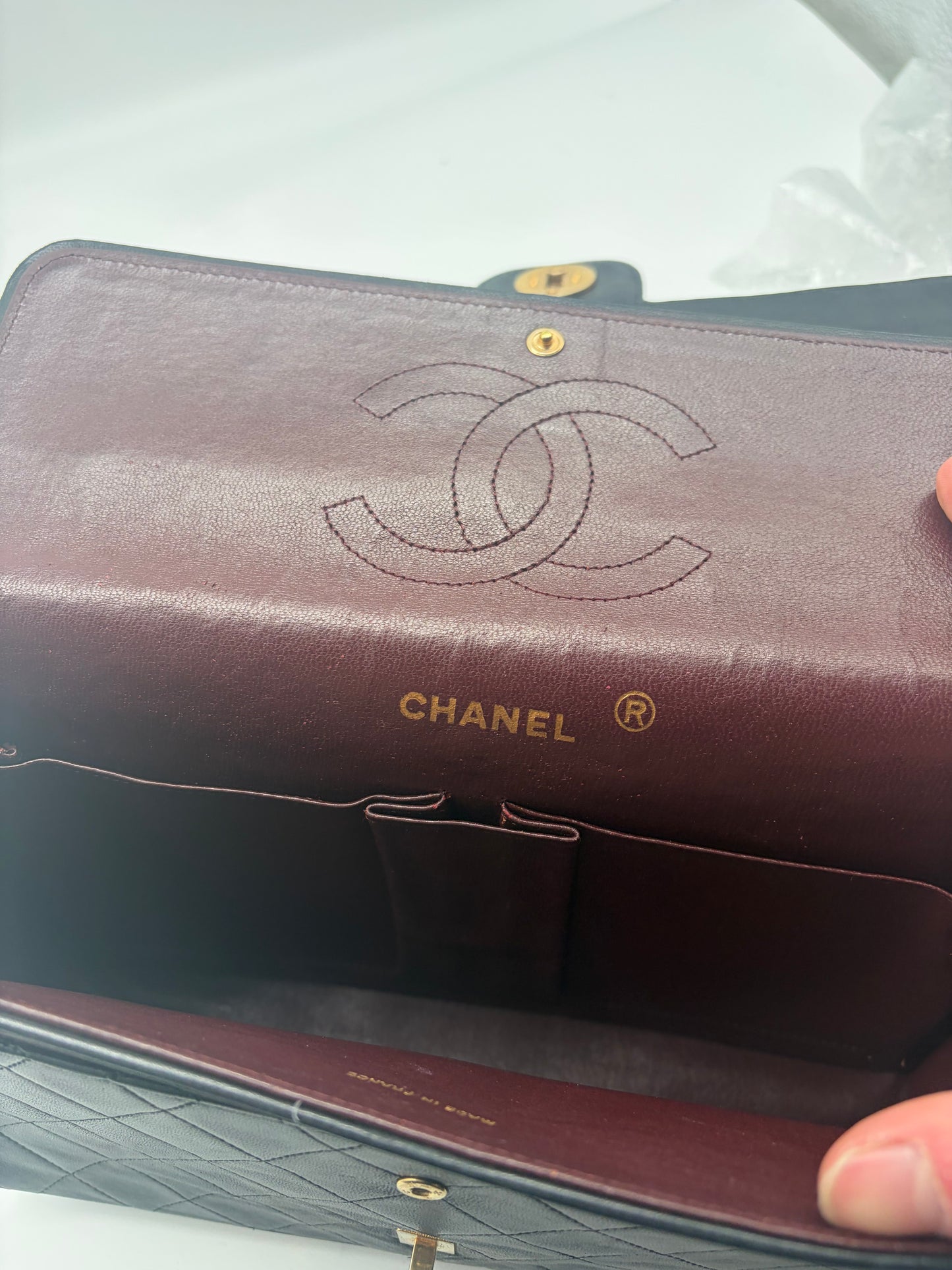 Chanel Double Flap Medium Schwarz GHW