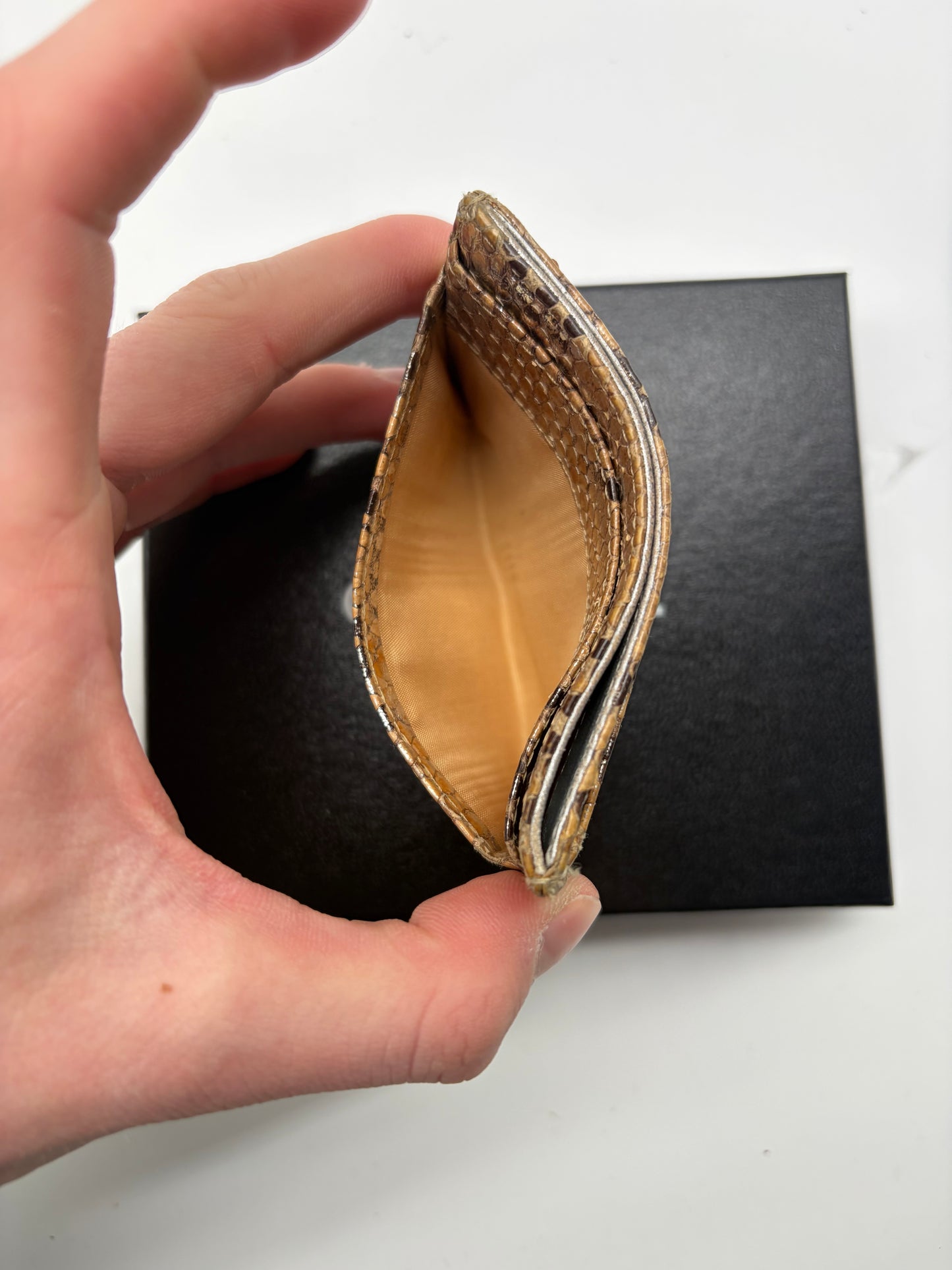 Chanel Python Cardholder Metallic
