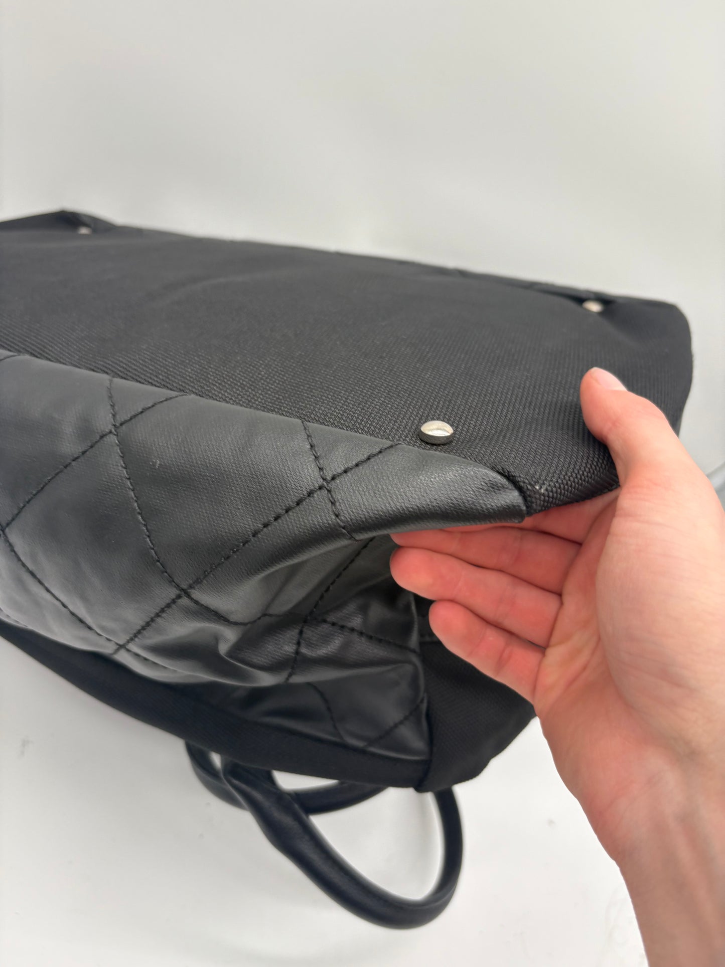 Chanel Paris Biarritz Handtasche schwarz- Luxus Boston Bag