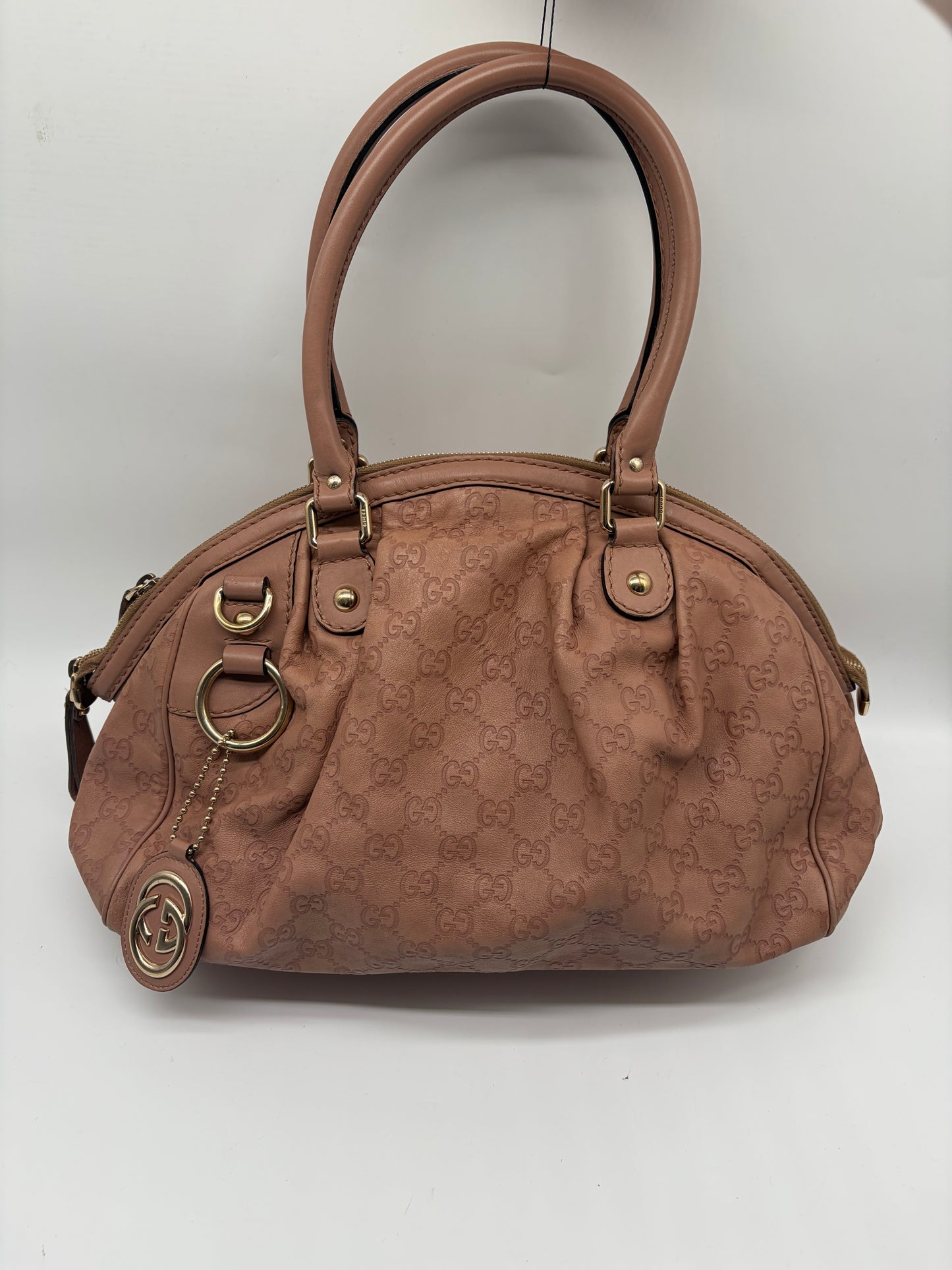 Gucci Sukey Satchel Nude Rosa Schultertasche