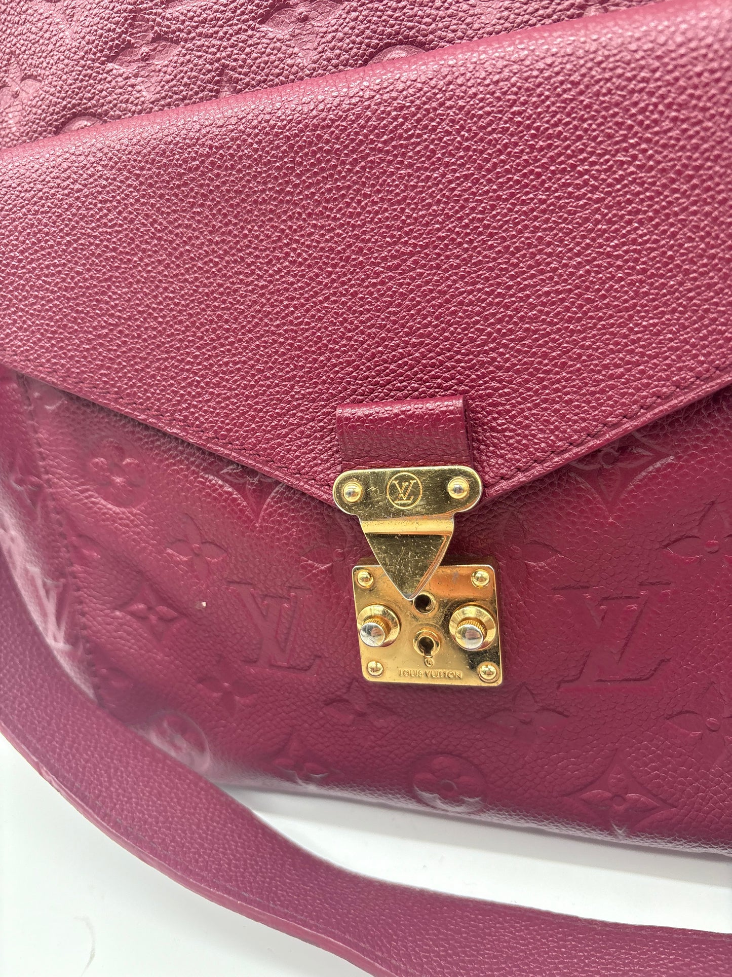 Louis Vuitton Monogram Empreinte Métis Hobo Handtasche Bordeaux