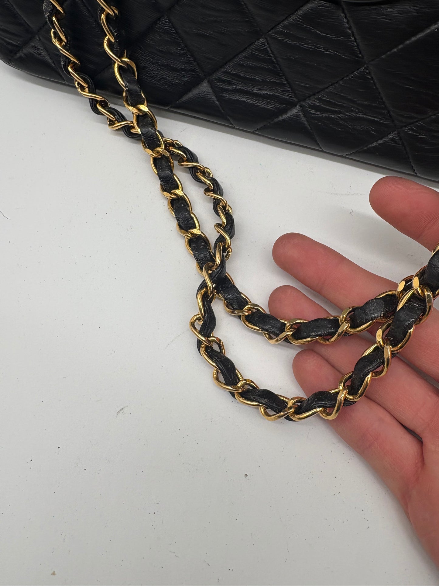 Chanel Timeless / Classique Double Face Flip &nbsp;Bag Black Matelassé Leather Jumbo