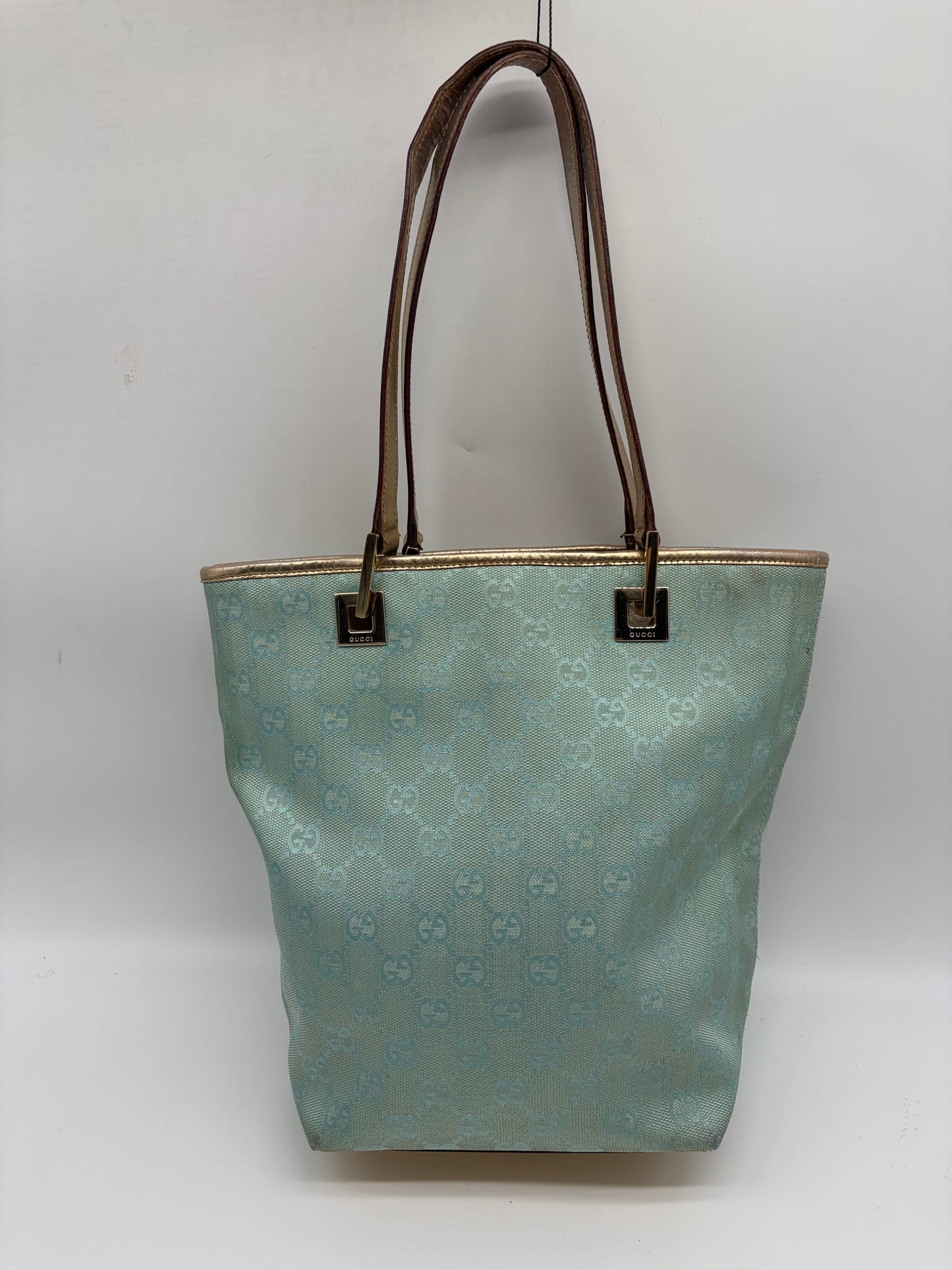 Gucci GG Shopper small Türkis Gold