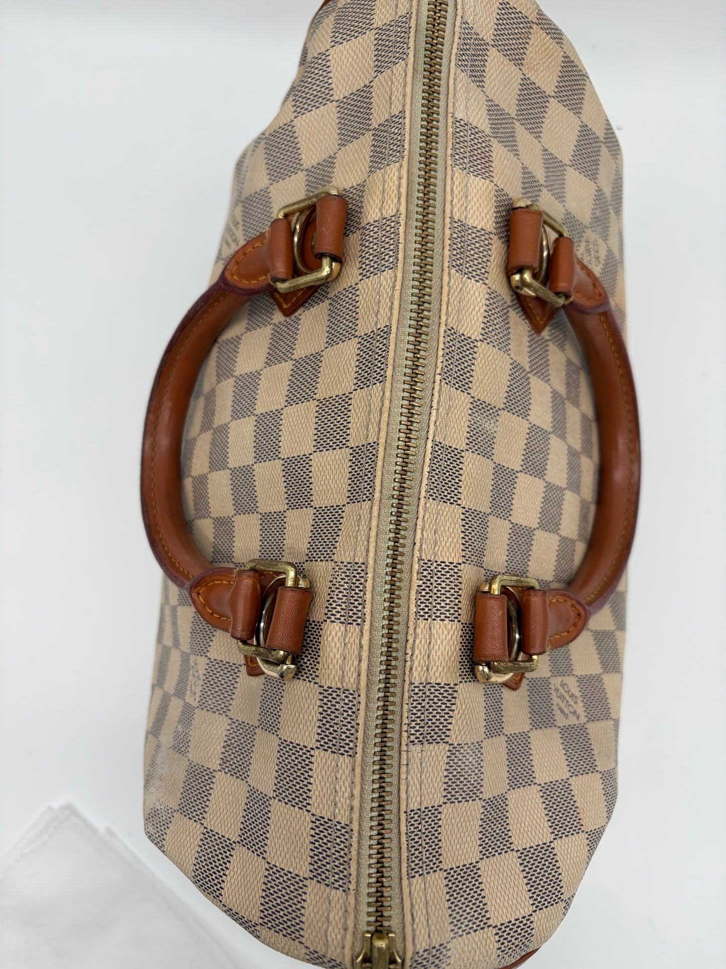 Louis Vuitton Speedy 30 – Damier Azur Canvas-Tasche