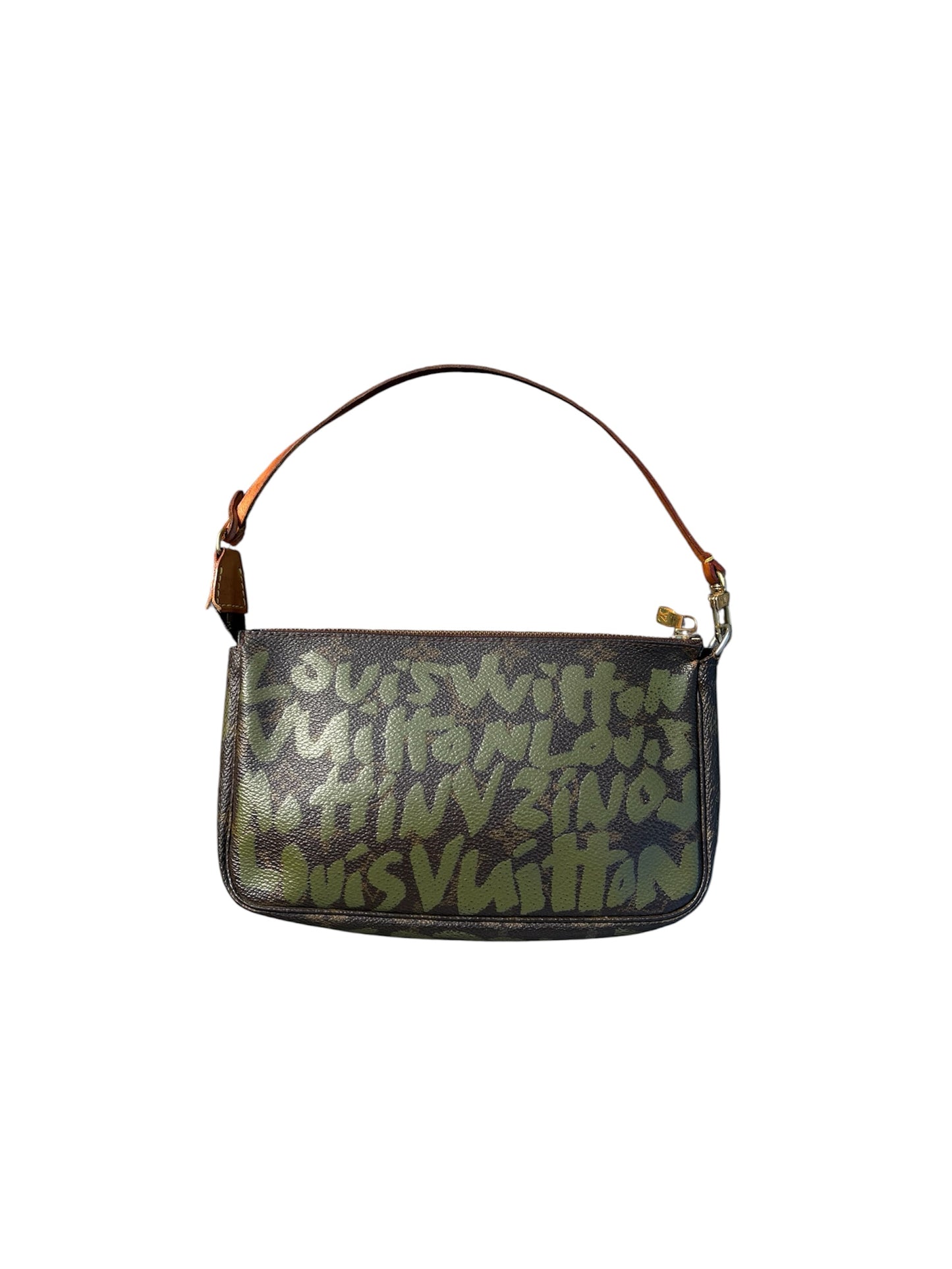 Louis Vuitton Monogram Graffiti Pochette Accessoires Khaki – Luxuriöse Designer Clutch