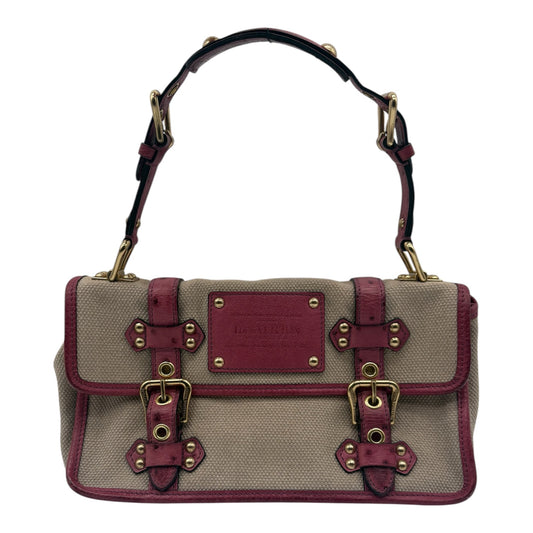 Louis Vuitton Limited Edition Trianon Canvas Lila Straußenleder Handtasche