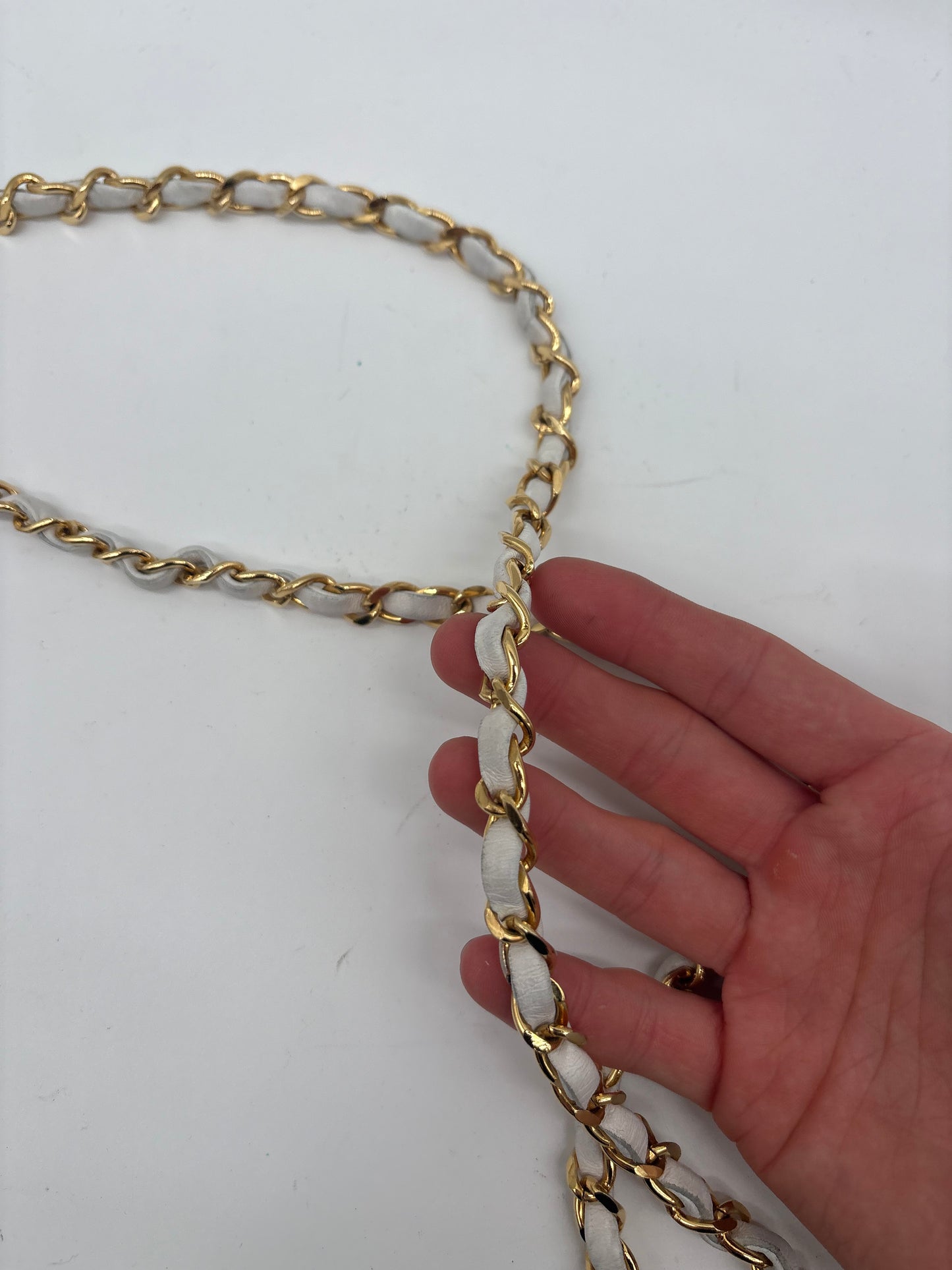 Chanel TImeless Classic Flap 24K weiß Luxus Designerhandtasche