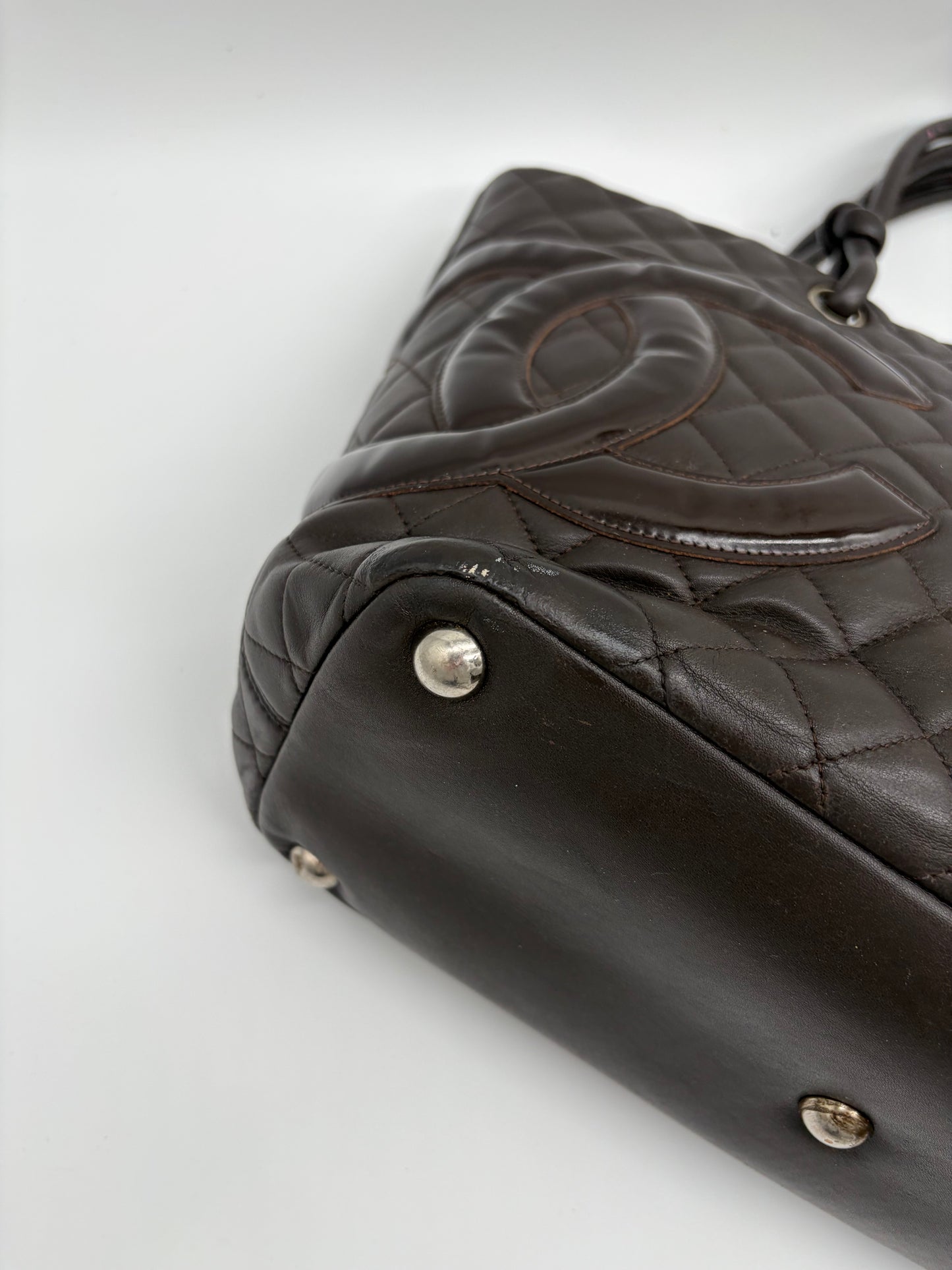 Chanel Cambon Tote Bag braune Shopping Handtasche