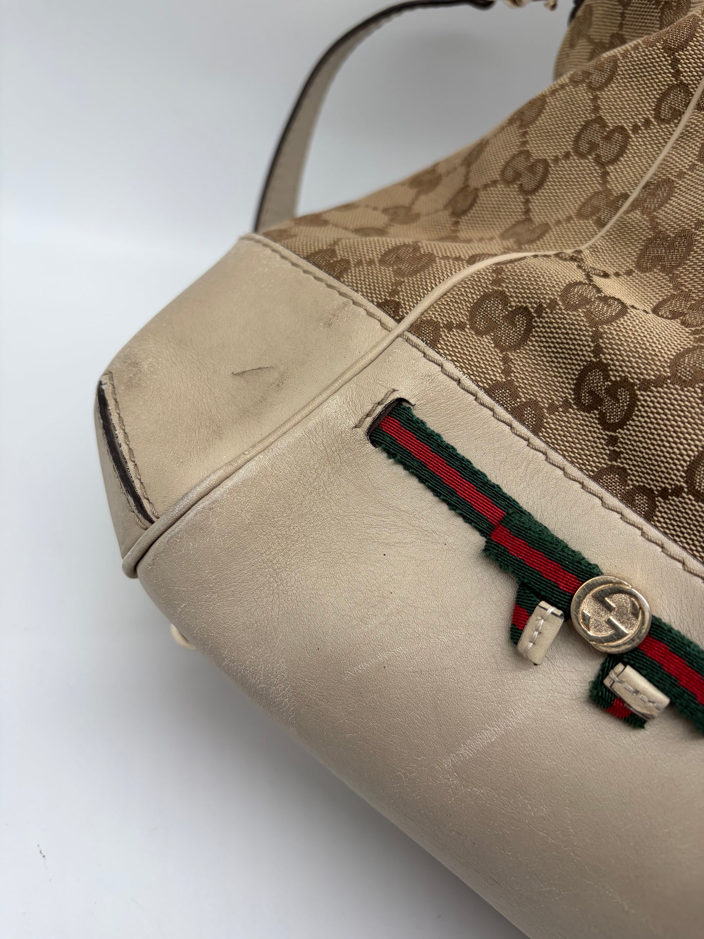 Gucci Sherry Line Hantasche Creme Beige