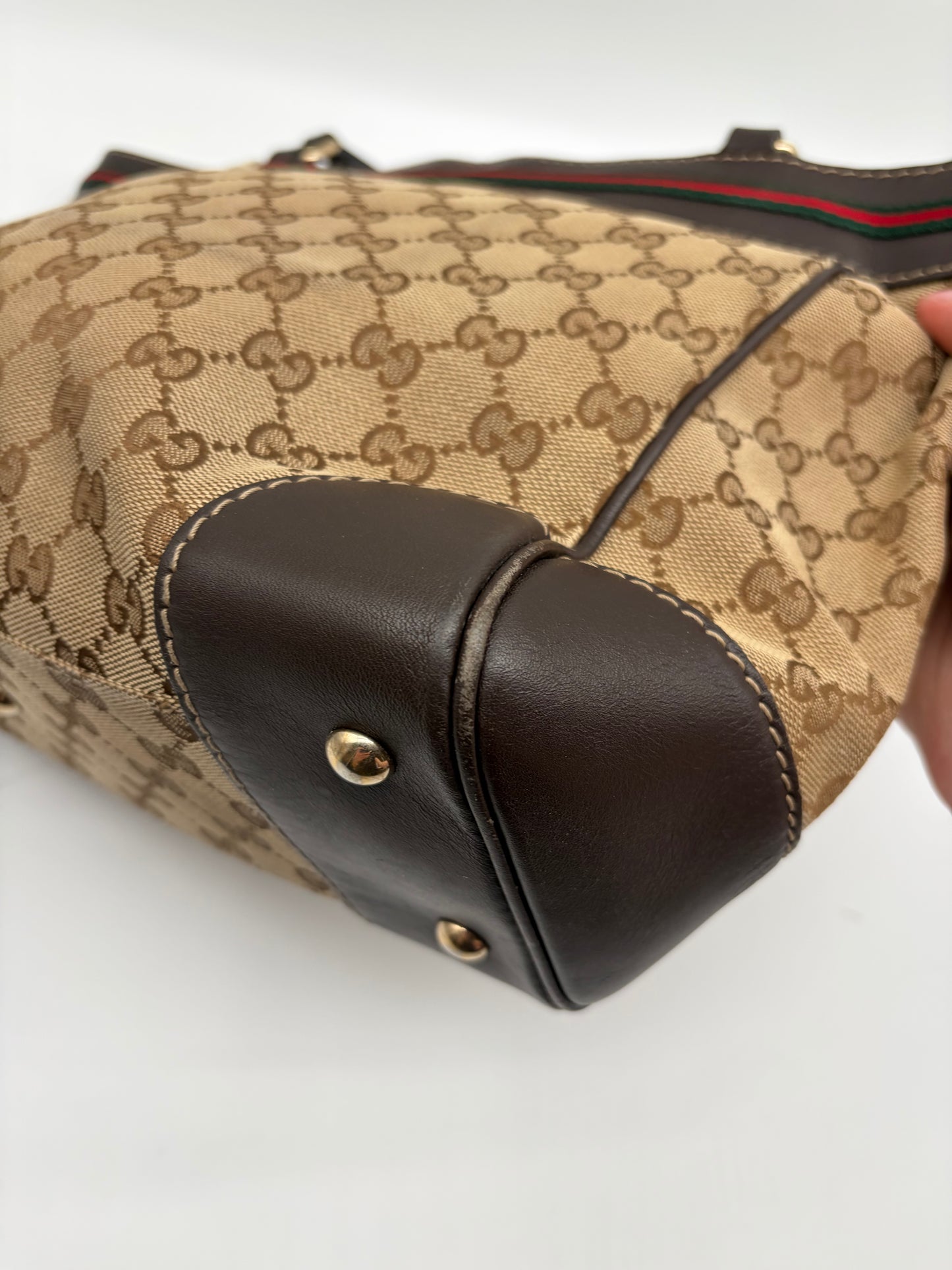 Gucci Mayfair Tote Bag Braun Beige