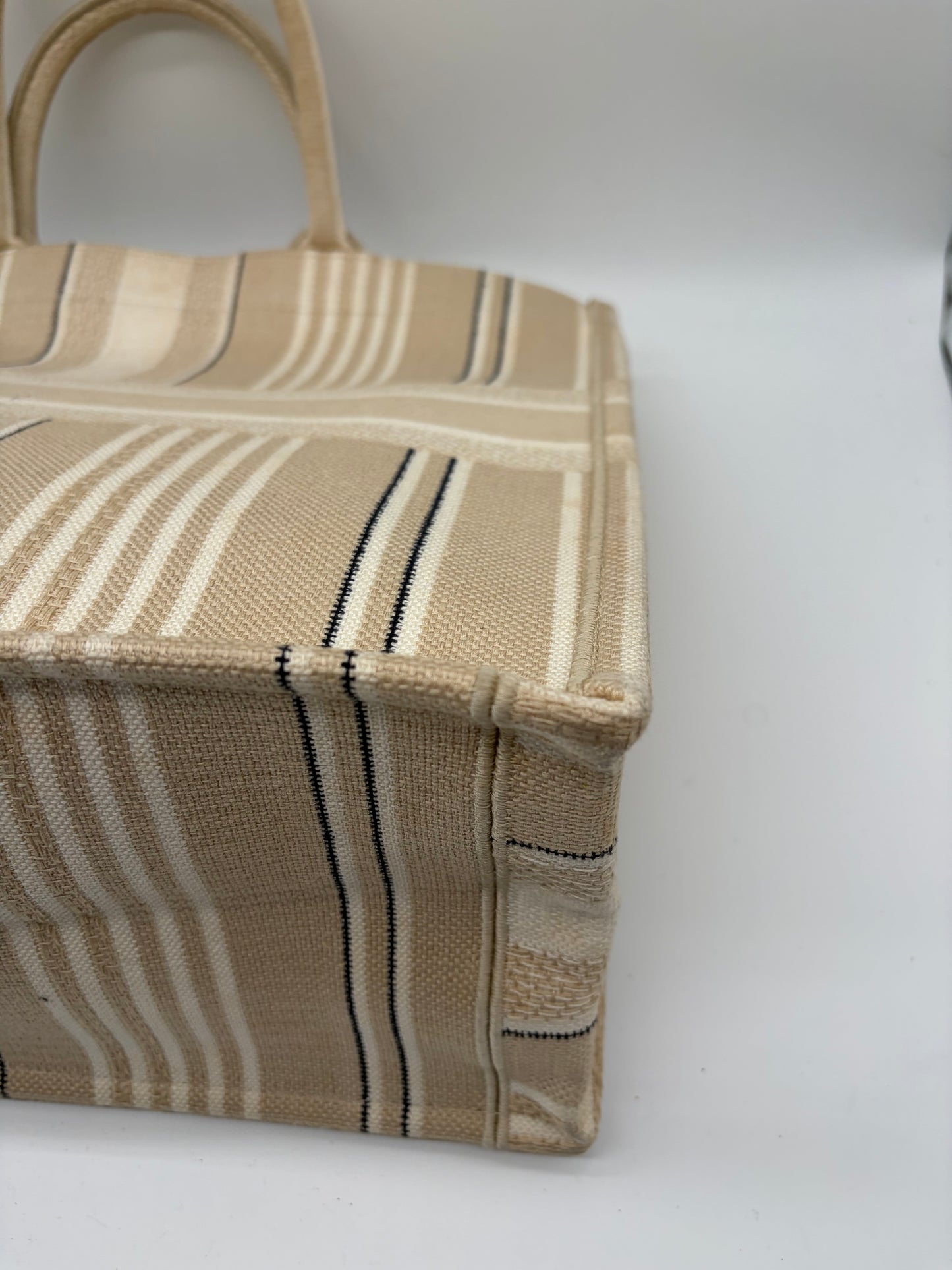 Christian Dior Beige Book Tote Shopping Tasche Medium