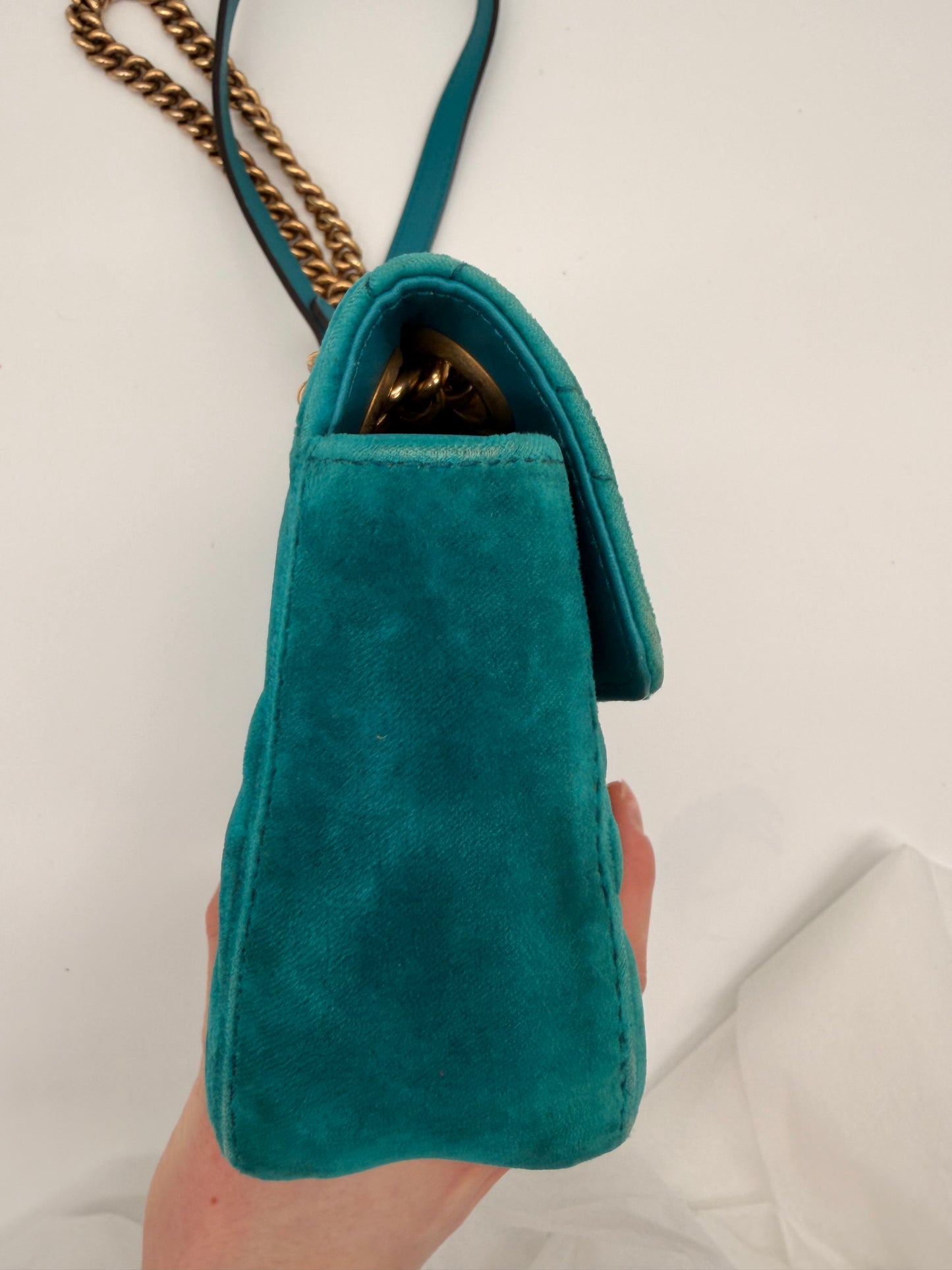 Gucci GG Marmont Samt Handtasche