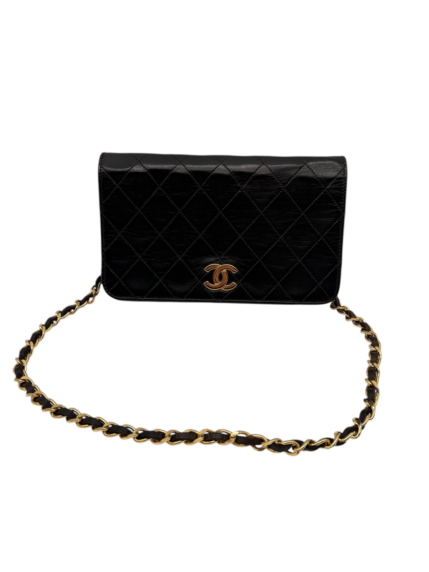 Chanel Mini Matelassé Umhängetasche schwarz