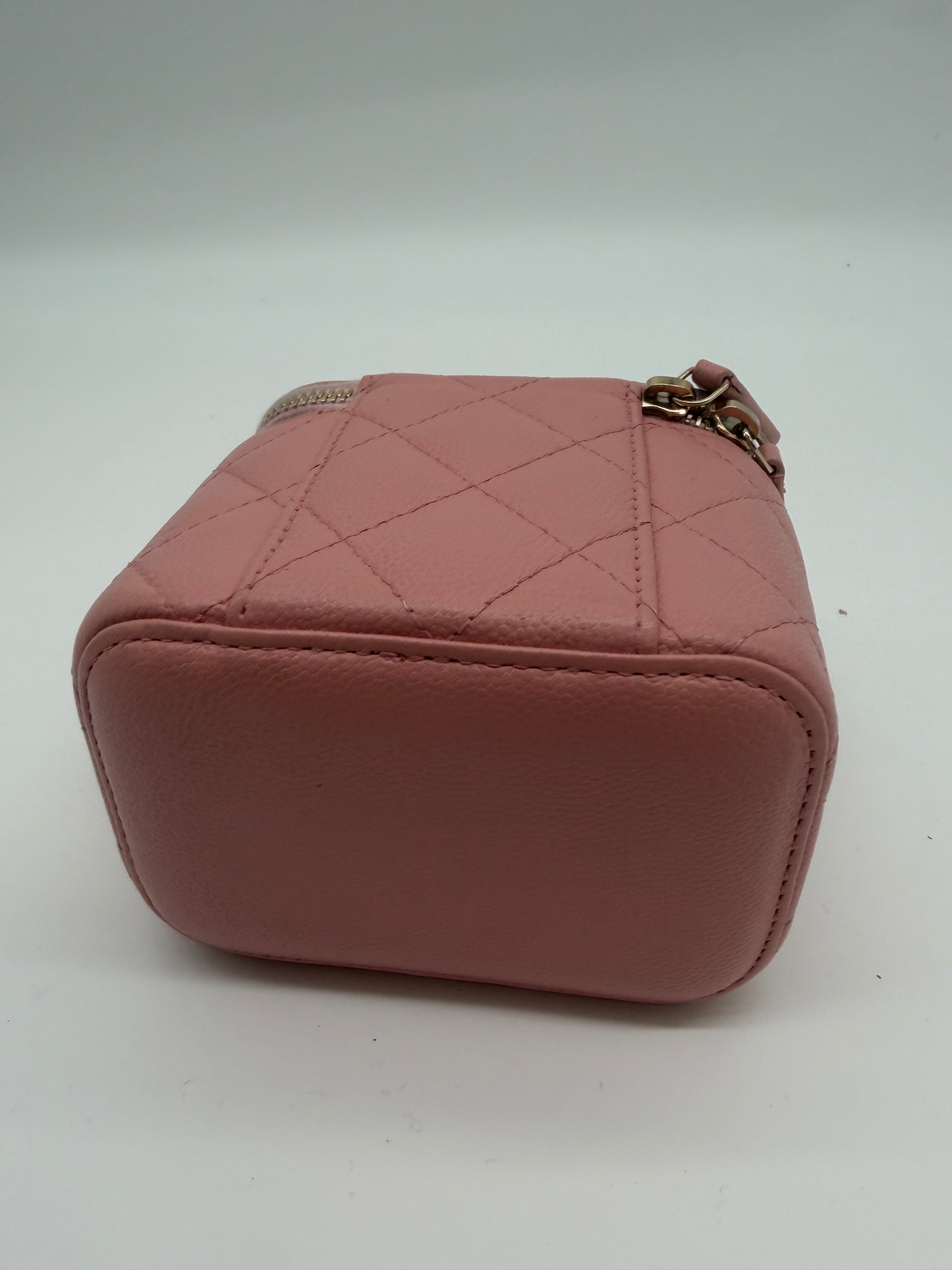 Chanel Vanity pinke Caviar Leder Schultertasche