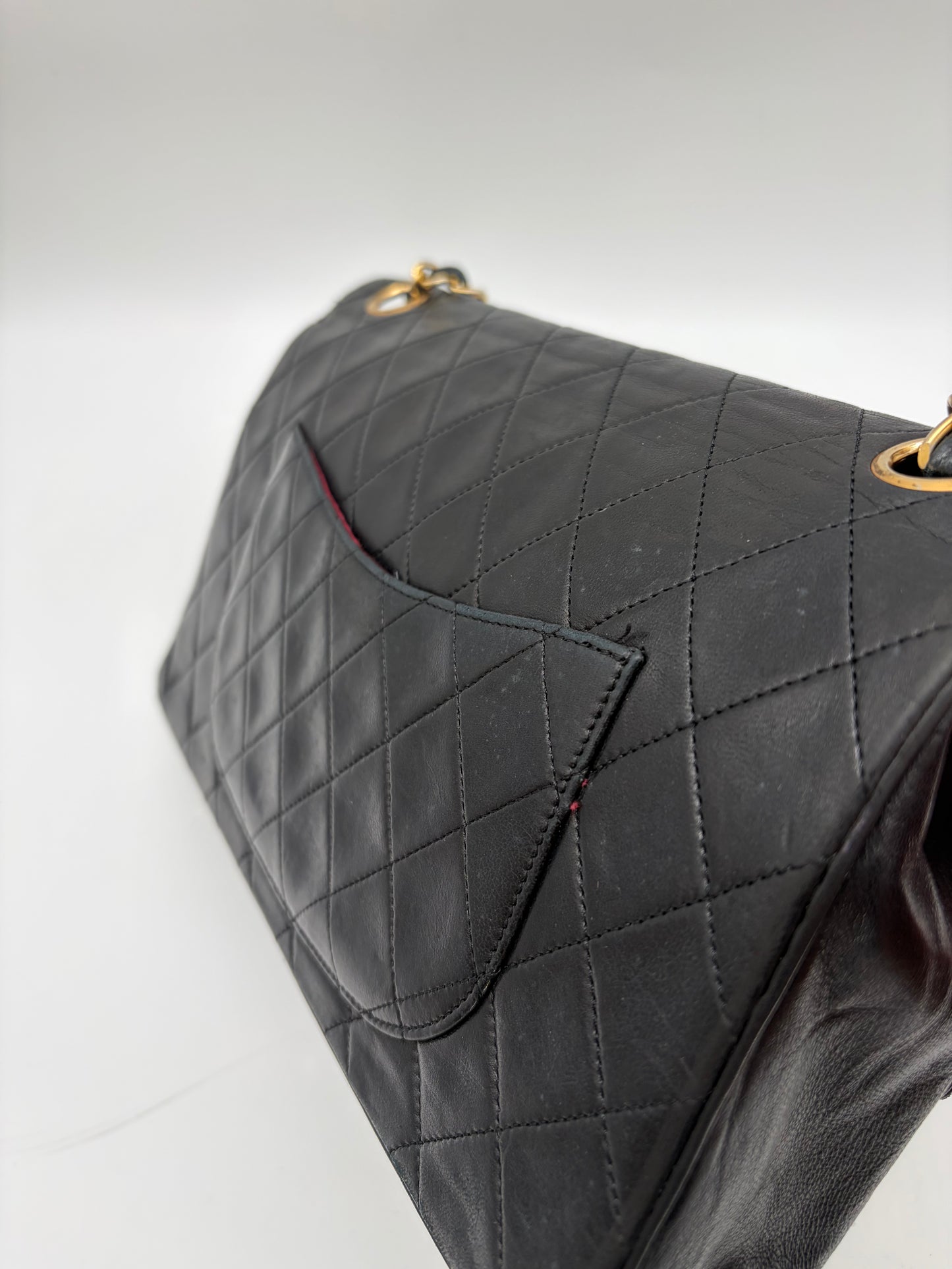 Chanel Classic 25 Medium Double Flap Schwarz Handtasche