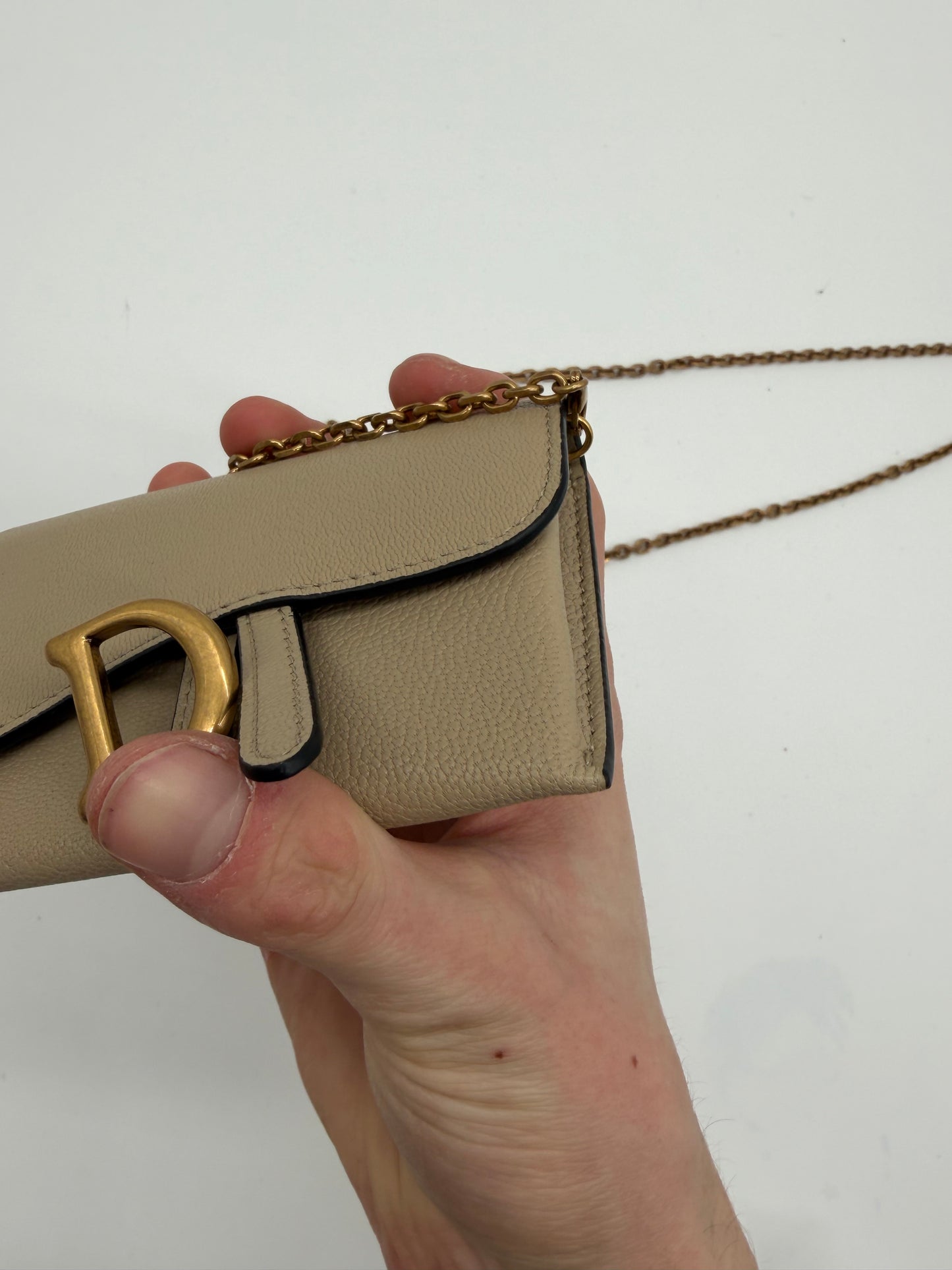 Dior Saddle Nano Portemonnaie Wallet on Chain