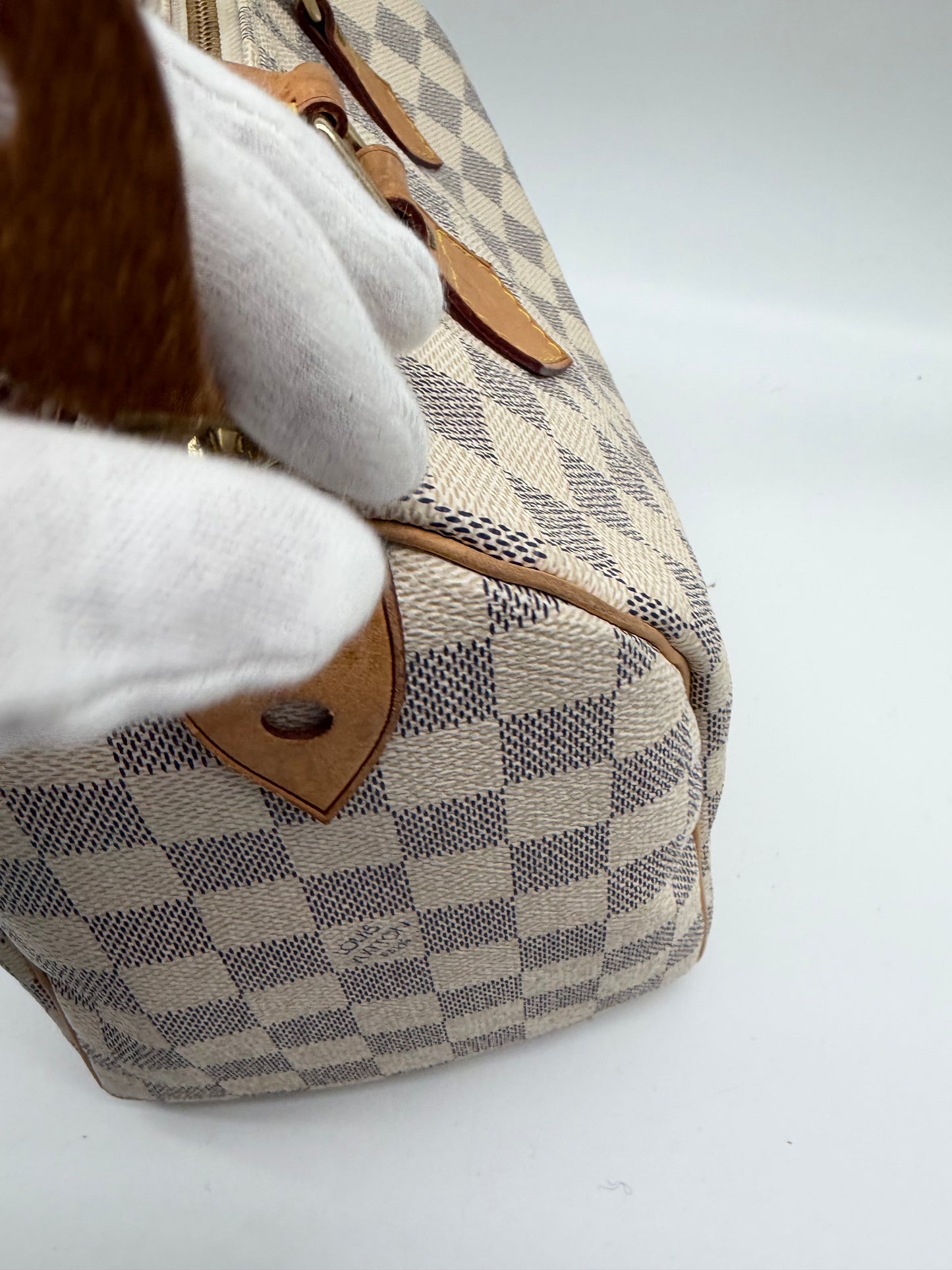 Louis Vuitton Speedy 25 Damier Azur Canvas Handtasche