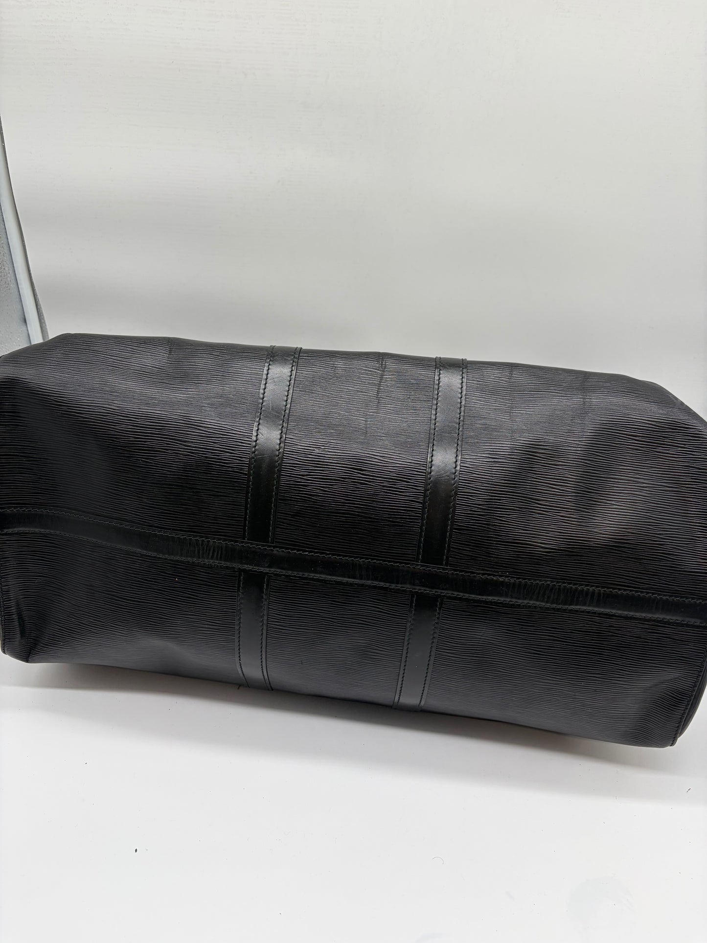 Louis Vuitton Keepall 60 Epi Leder Reisetasche schwarz